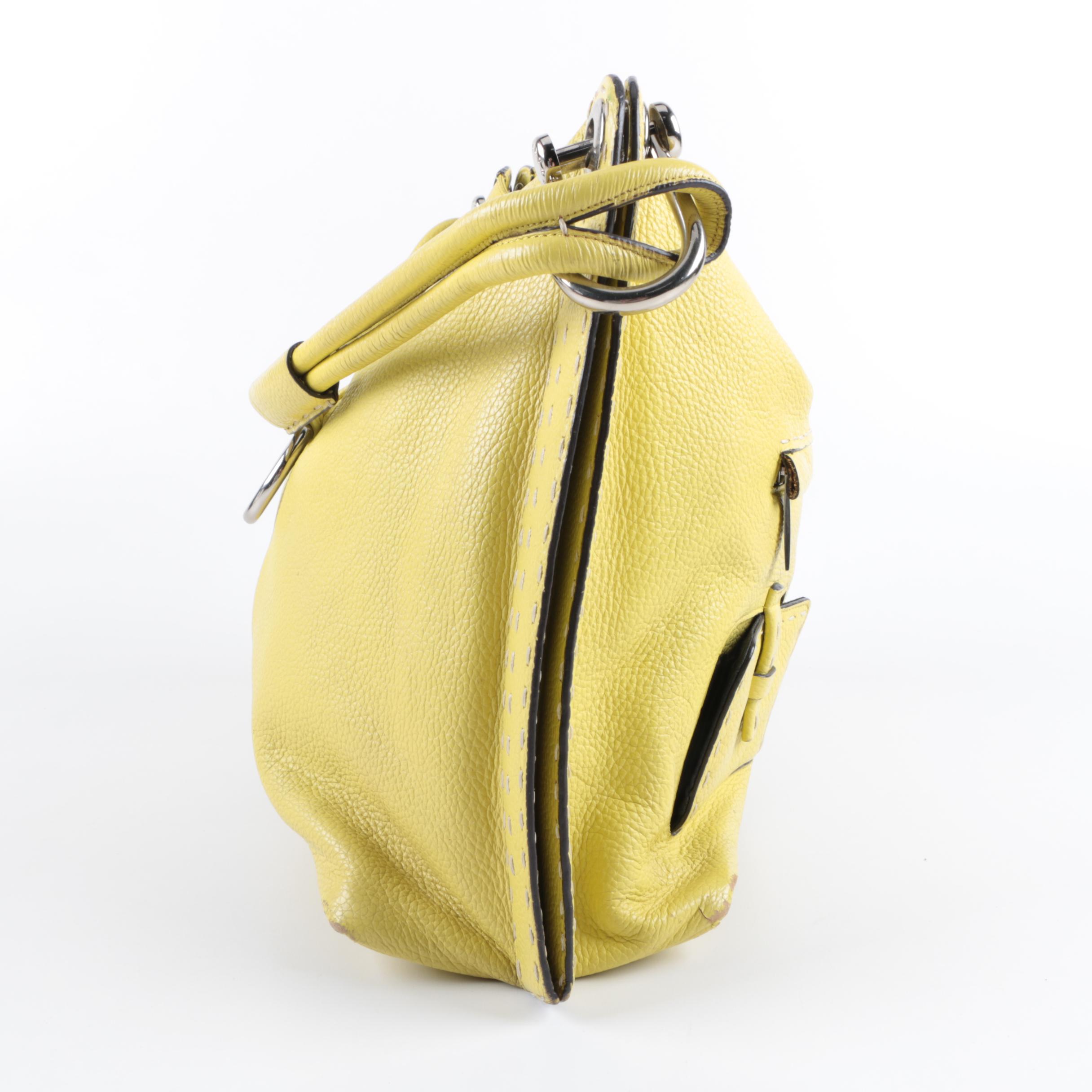 BCBG Max Azria Signature Leather Hobo Bag