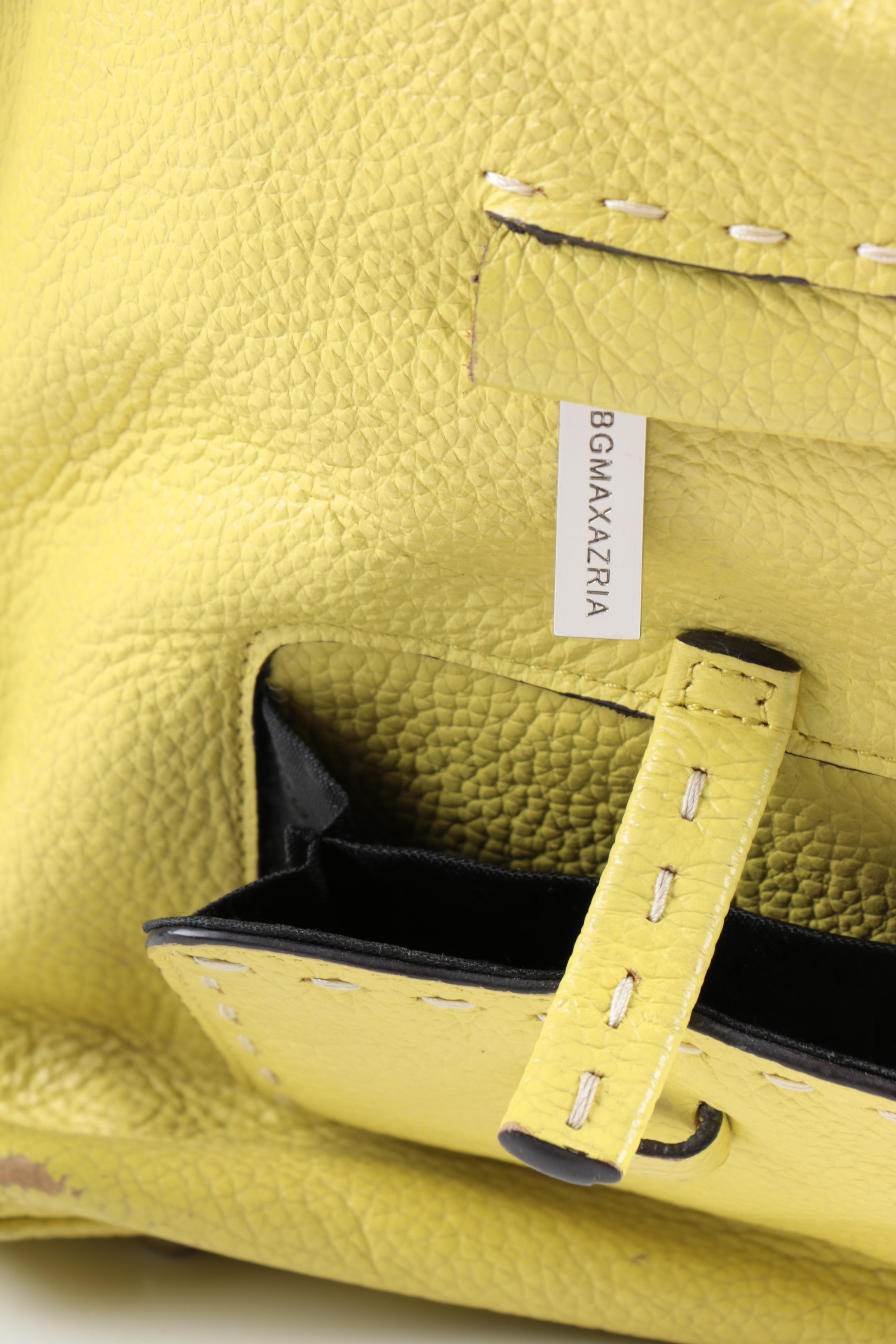 BCBG Max Azria Signature Leather Hobo Bag