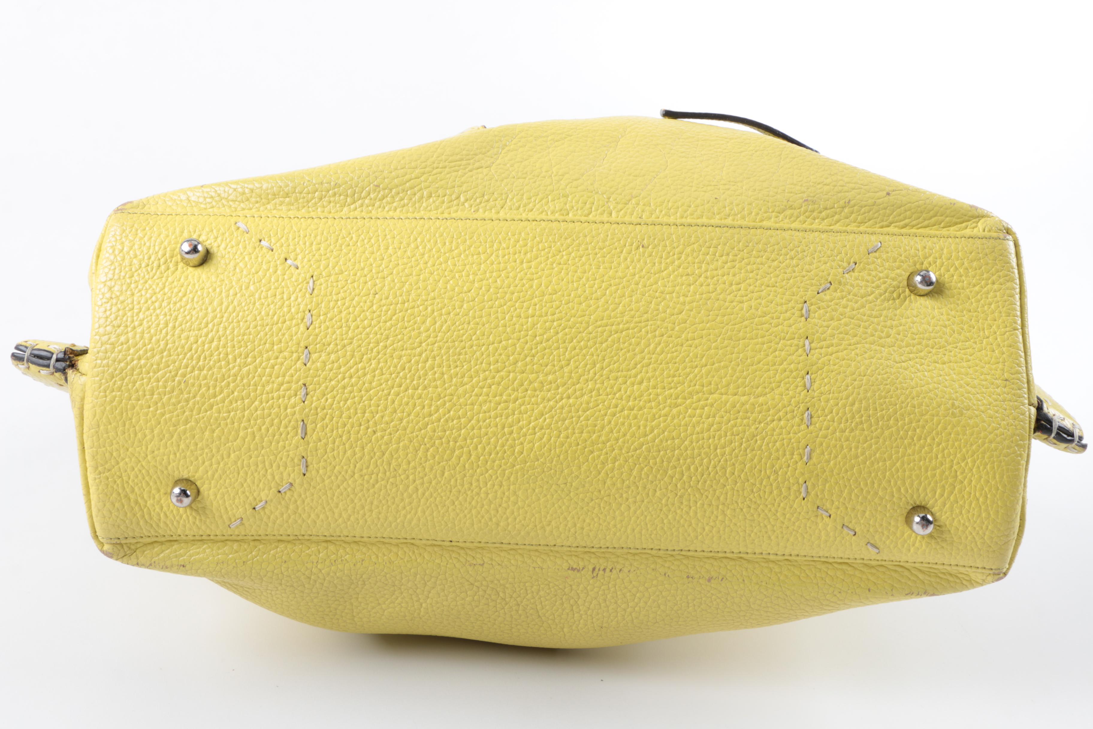 BCBG Max Azria Signature Leather Hobo Bag