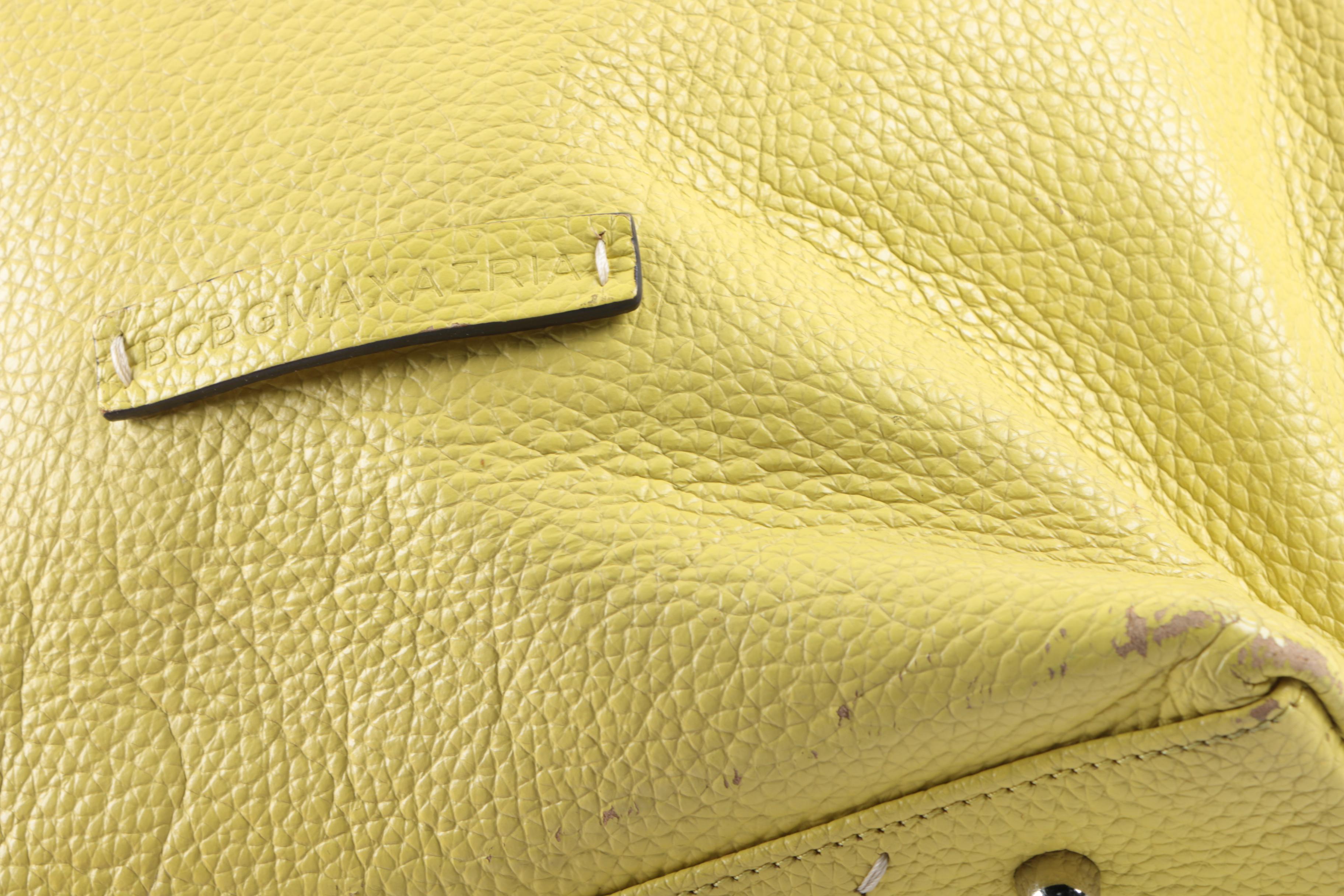 BCBG Max Azria Signature Leather Hobo Bag