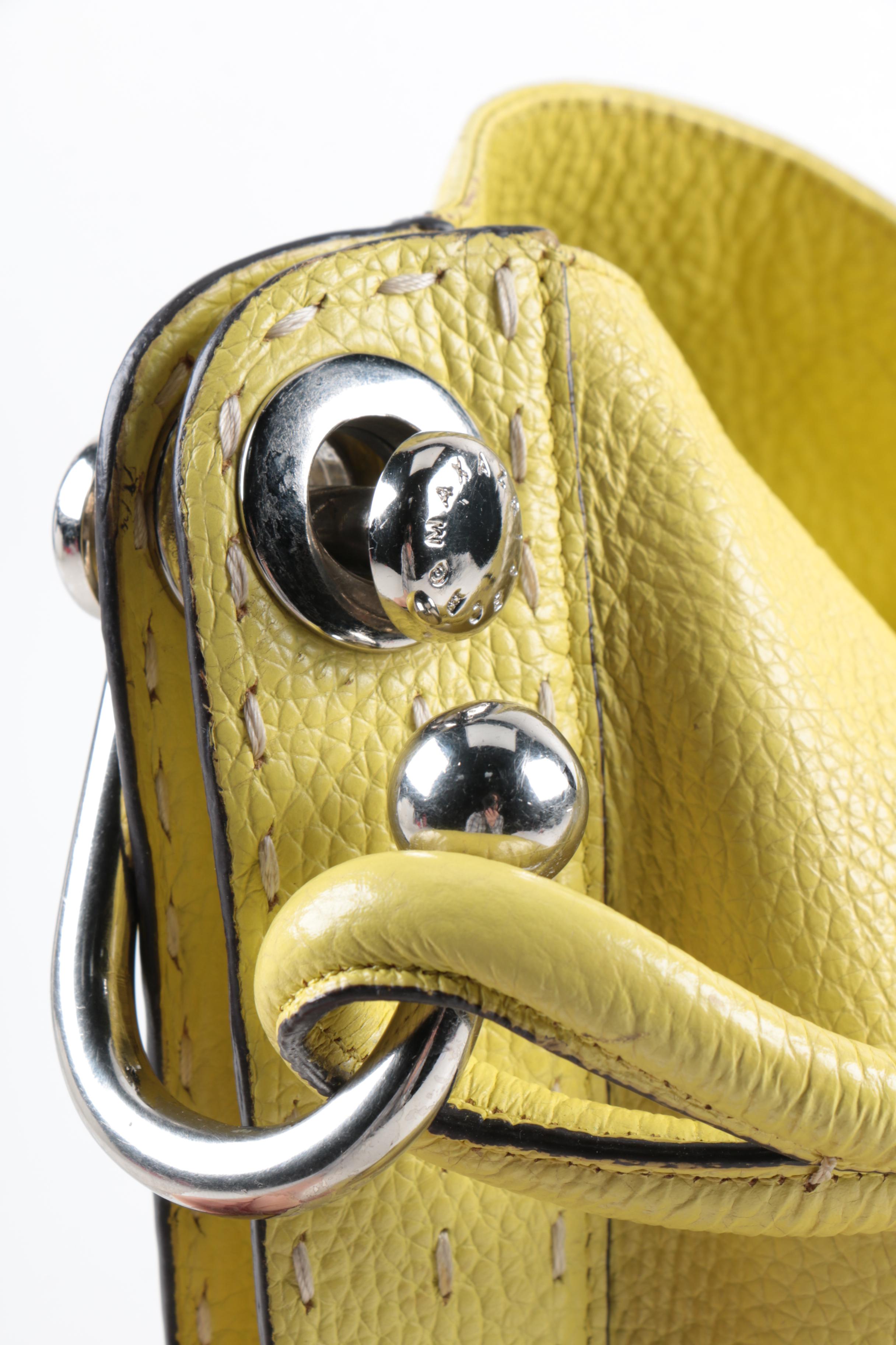 BCBG Max Azria Signature Leather Hobo Bag