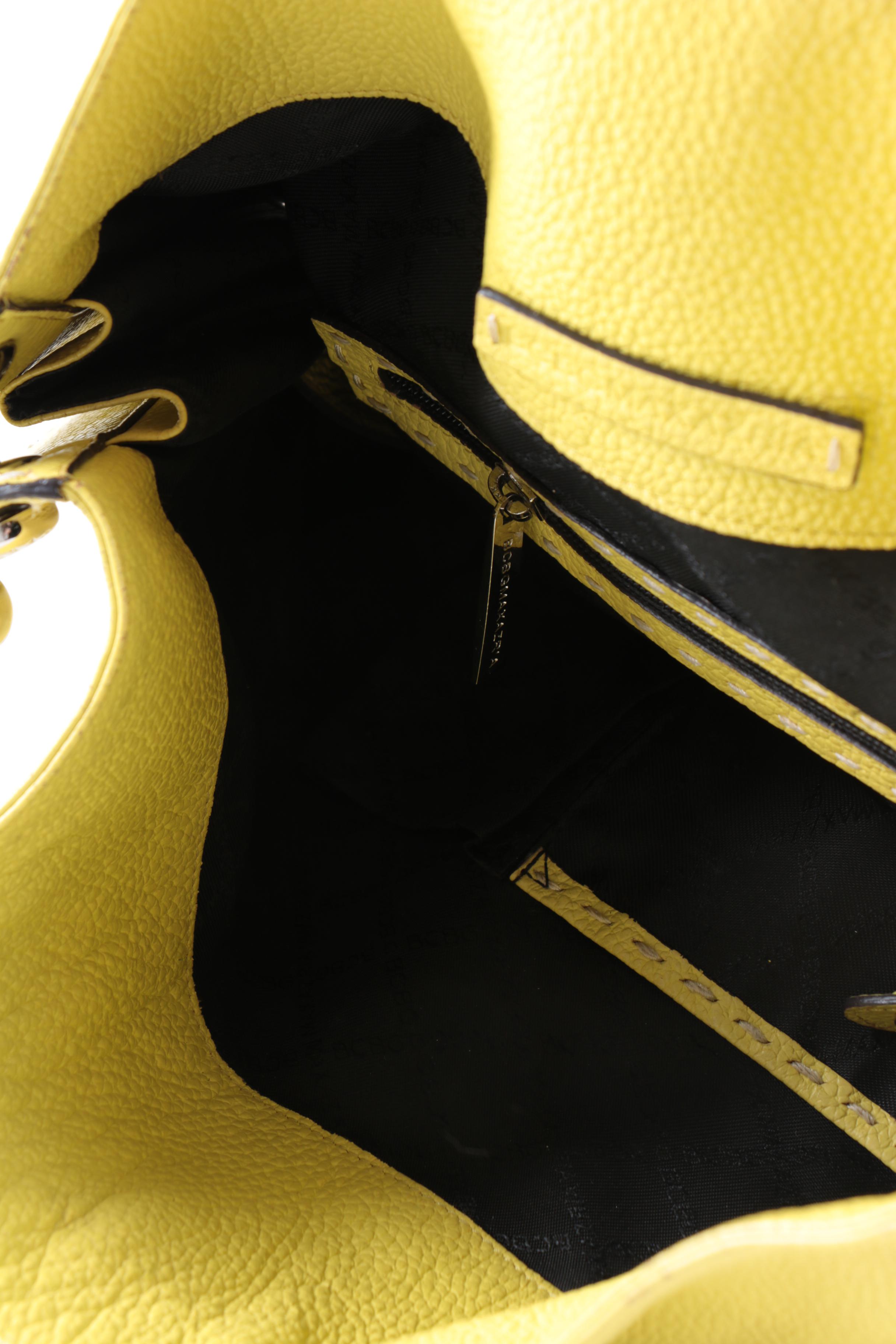 BCBG Max Azria Signature Leather Hobo Bag