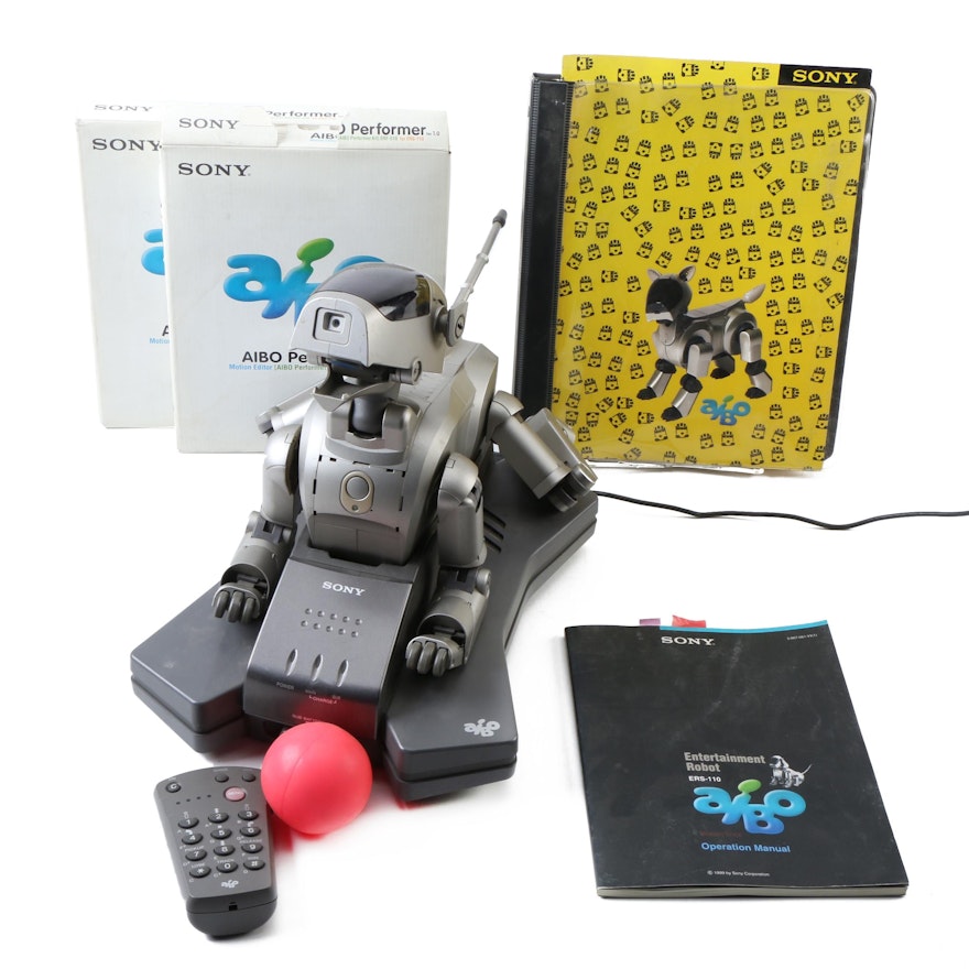 Sony Aibo ERS-110 Entertainment Robot | EBTH Sony Aibo ERS-110 Entertainment Robot | EBTH
