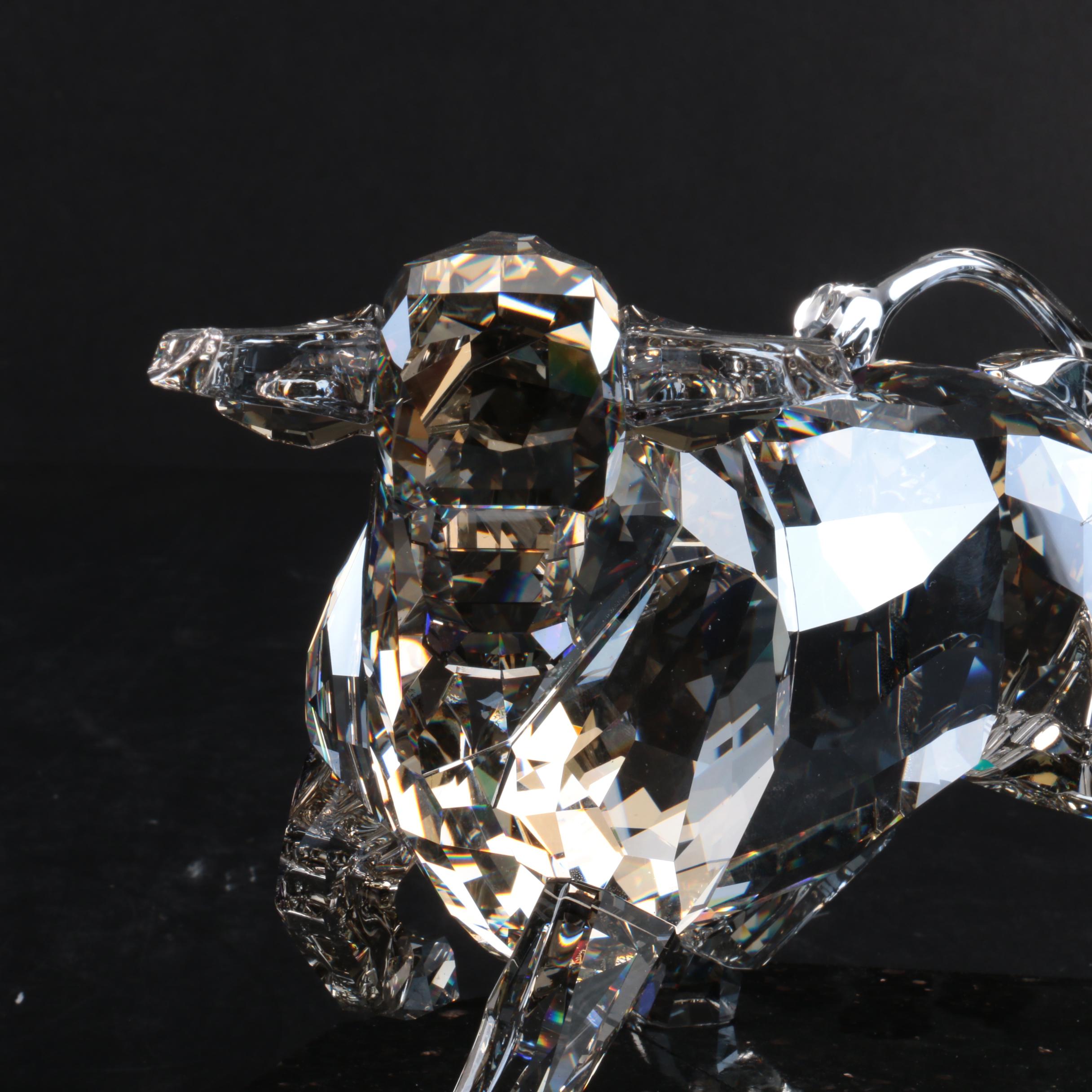 Swarovski Crystal Bull Figurine