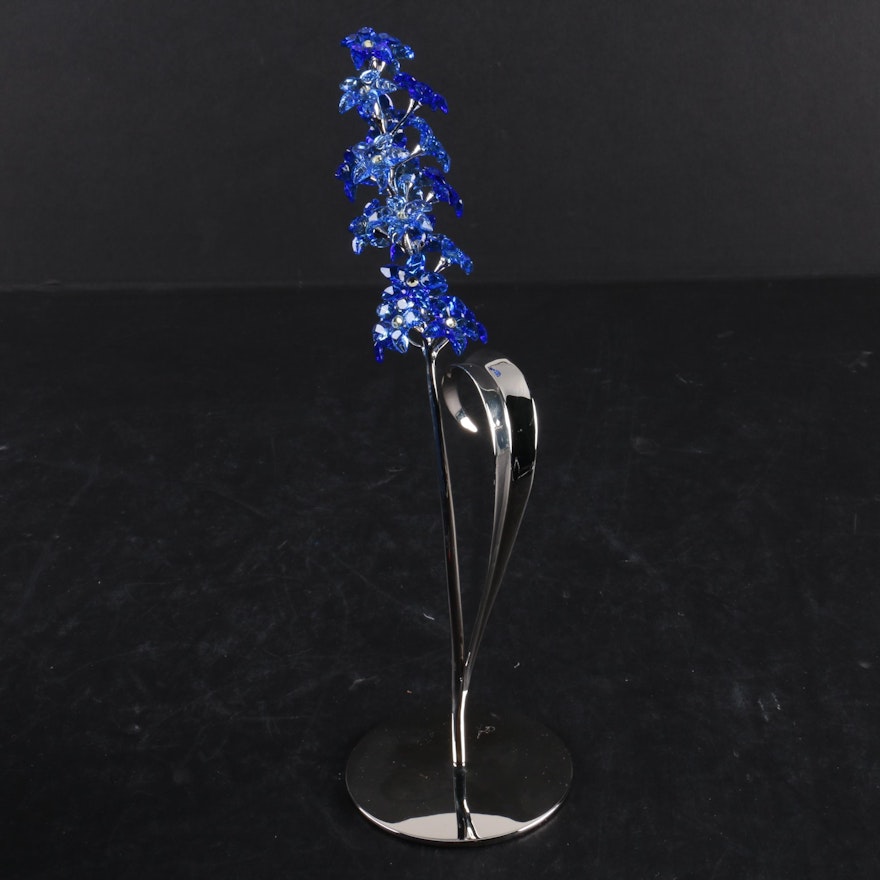 Swarovski "Dindori Sapphire" Exotic Flower Figurine