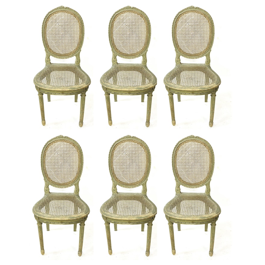Vintage Louis XVI Style Caned Chairs