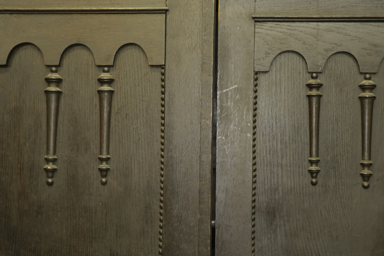 Antique Late Victorian Oak Cabinet