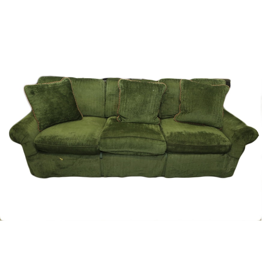 Green Upholstered Sofa