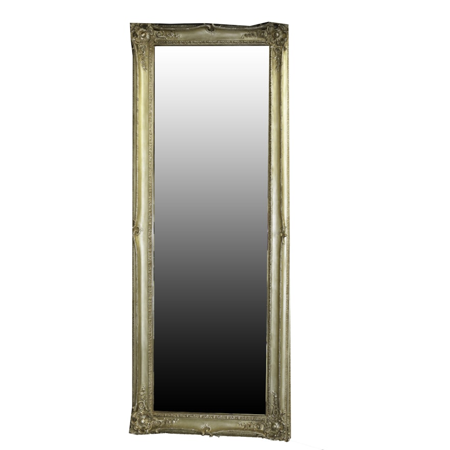Baroque-Style Wood Framed Wall Mirror