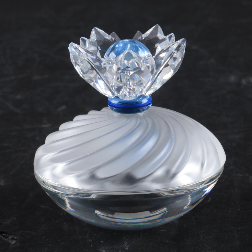 Swarovski Crystal "Blue Flower" Jewel Box