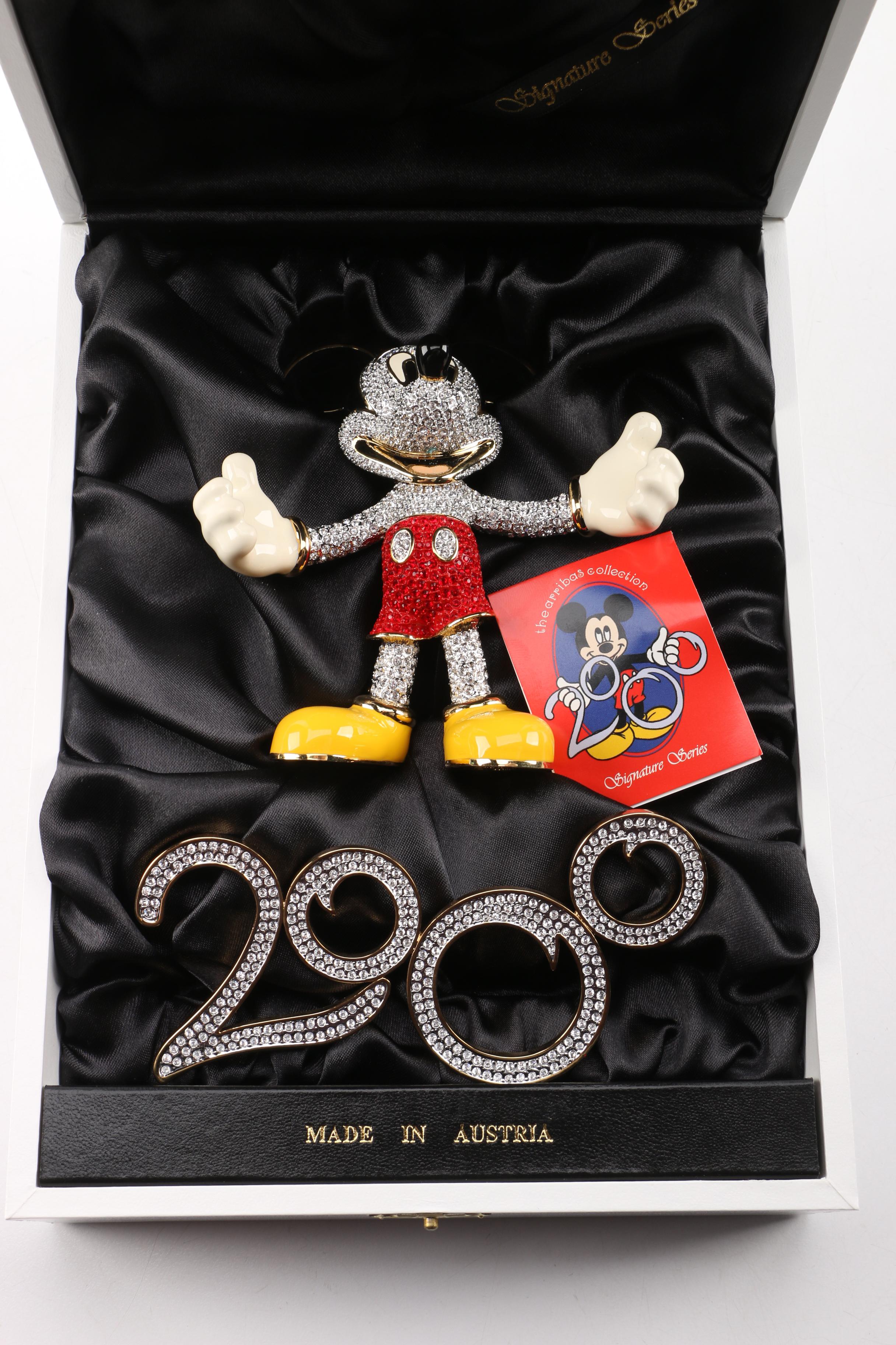 Arribas Disney Signature Series 2000 Jeweled Mickey Figurine