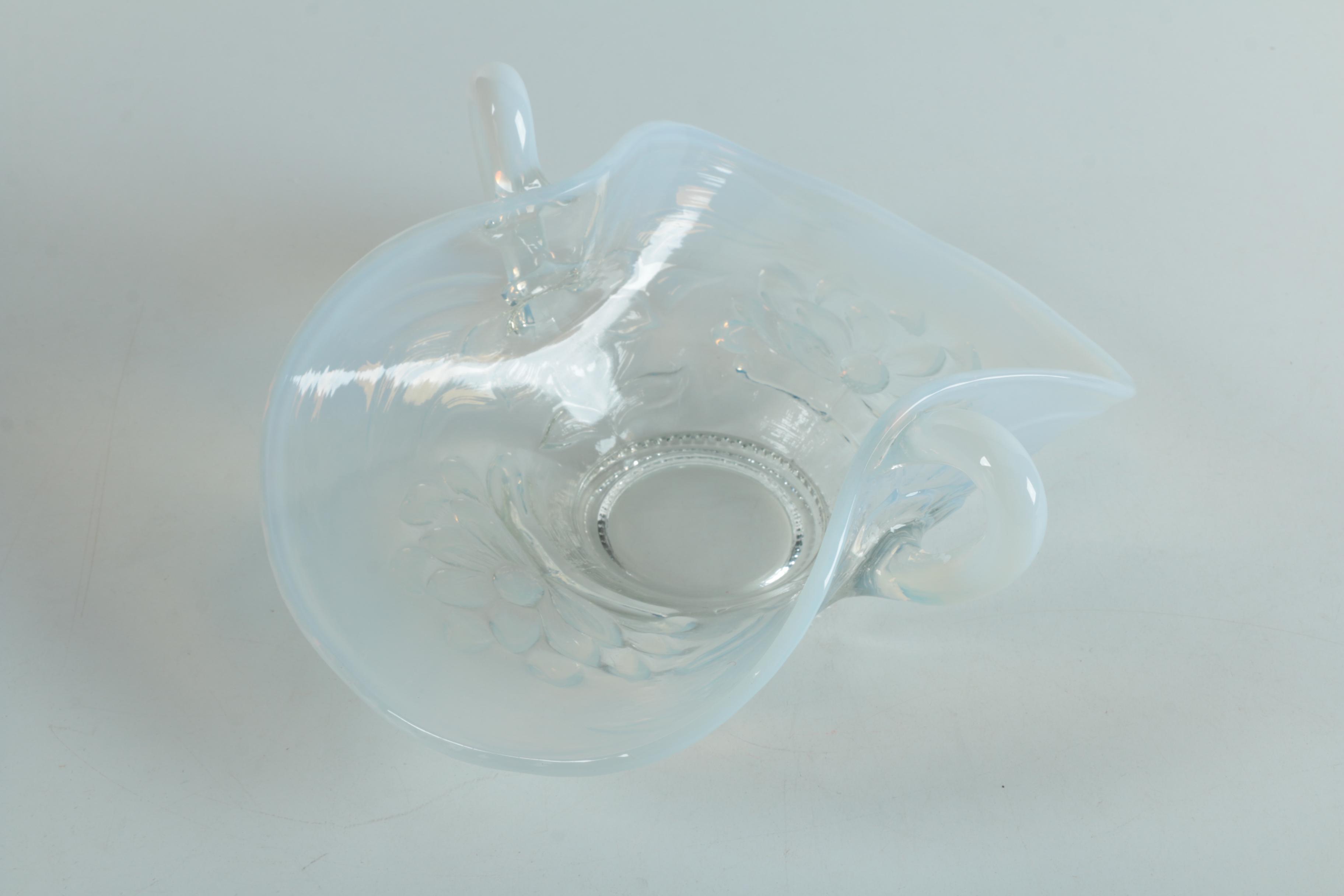 Depression Glass Opalescent Bowls Including Fenton "Basketweave" Bowl