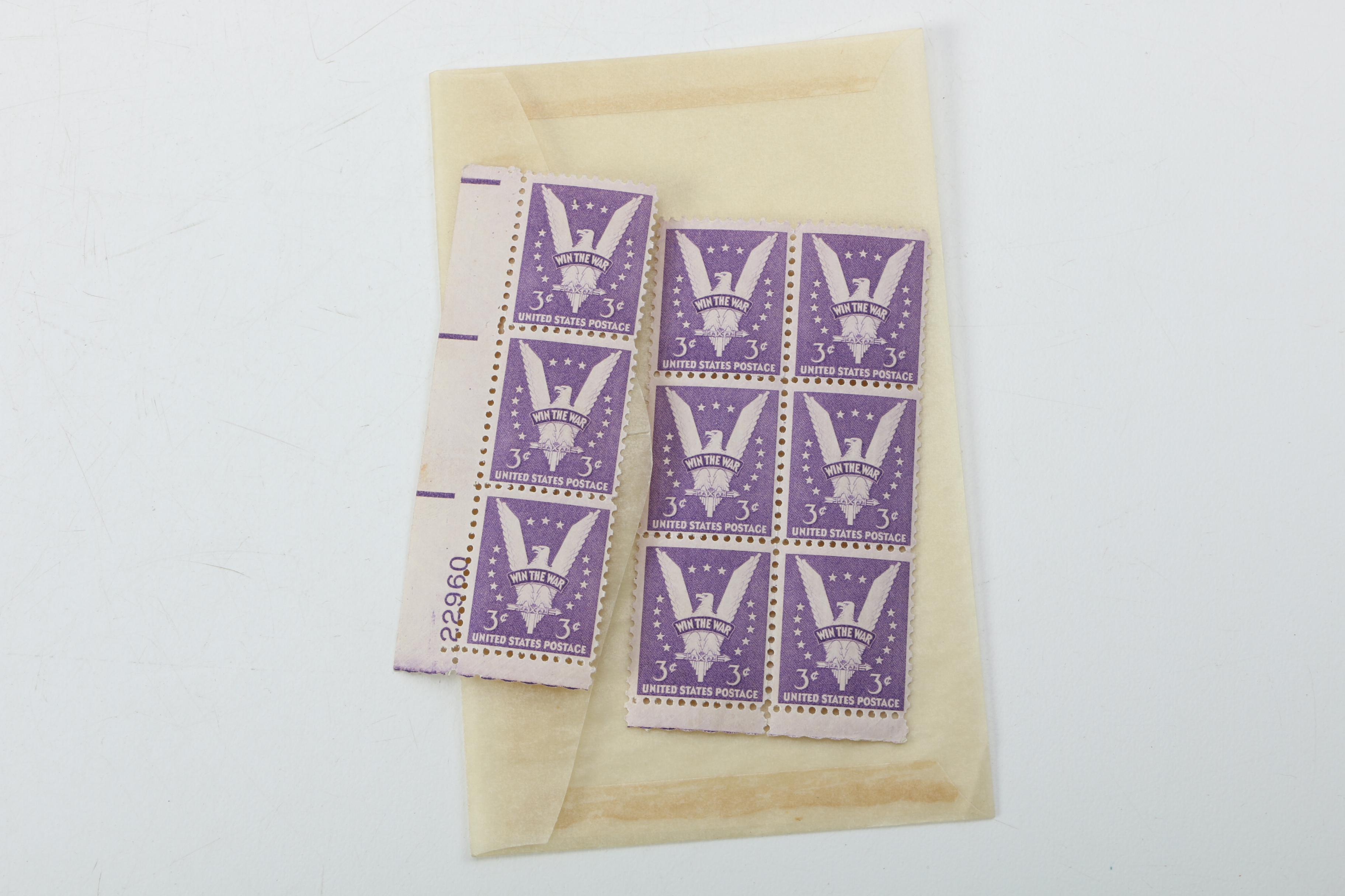 United States Postage Stamp Mint Sheets and Mint Blocks