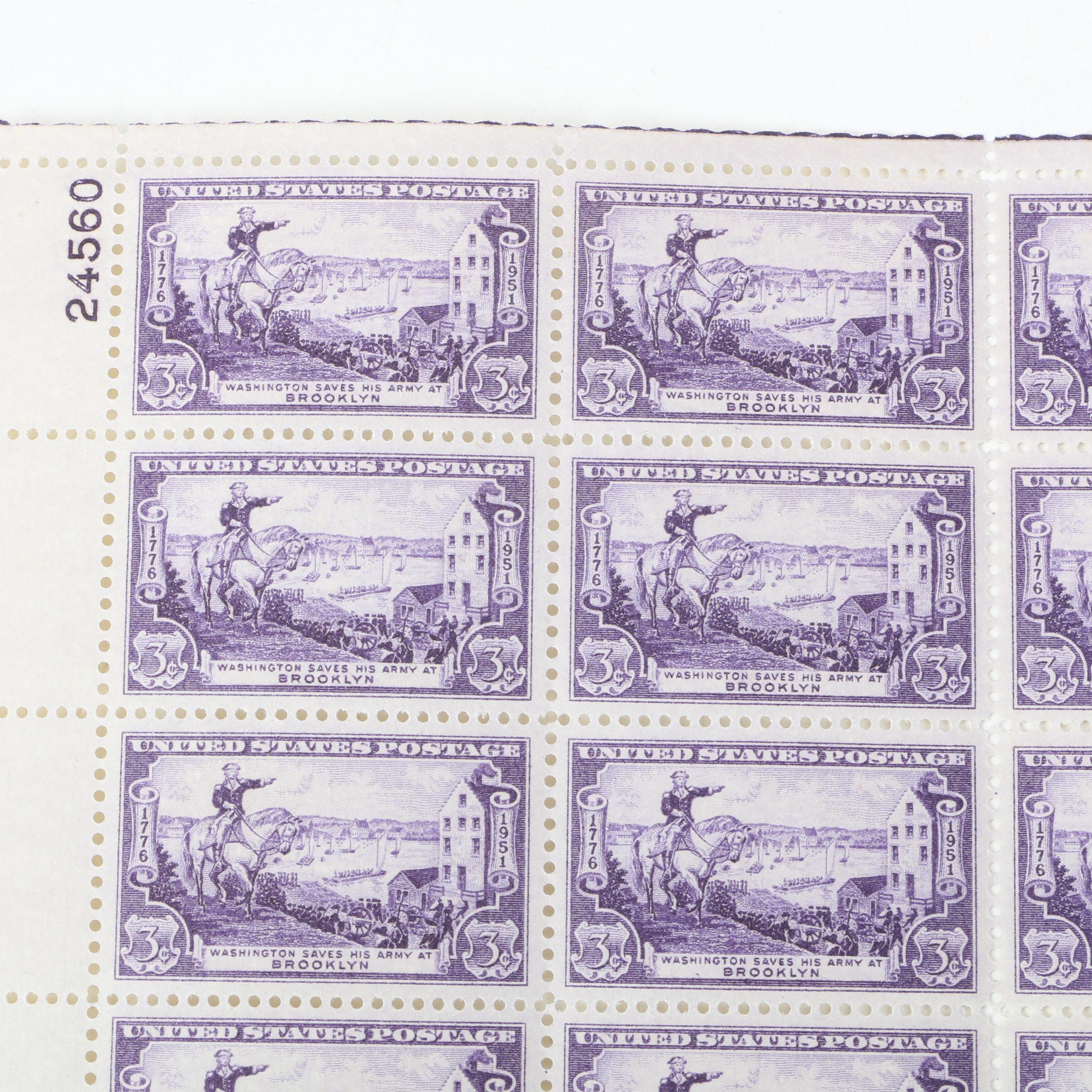 United States Postage Stamp Mint Sheets and Mint Blocks