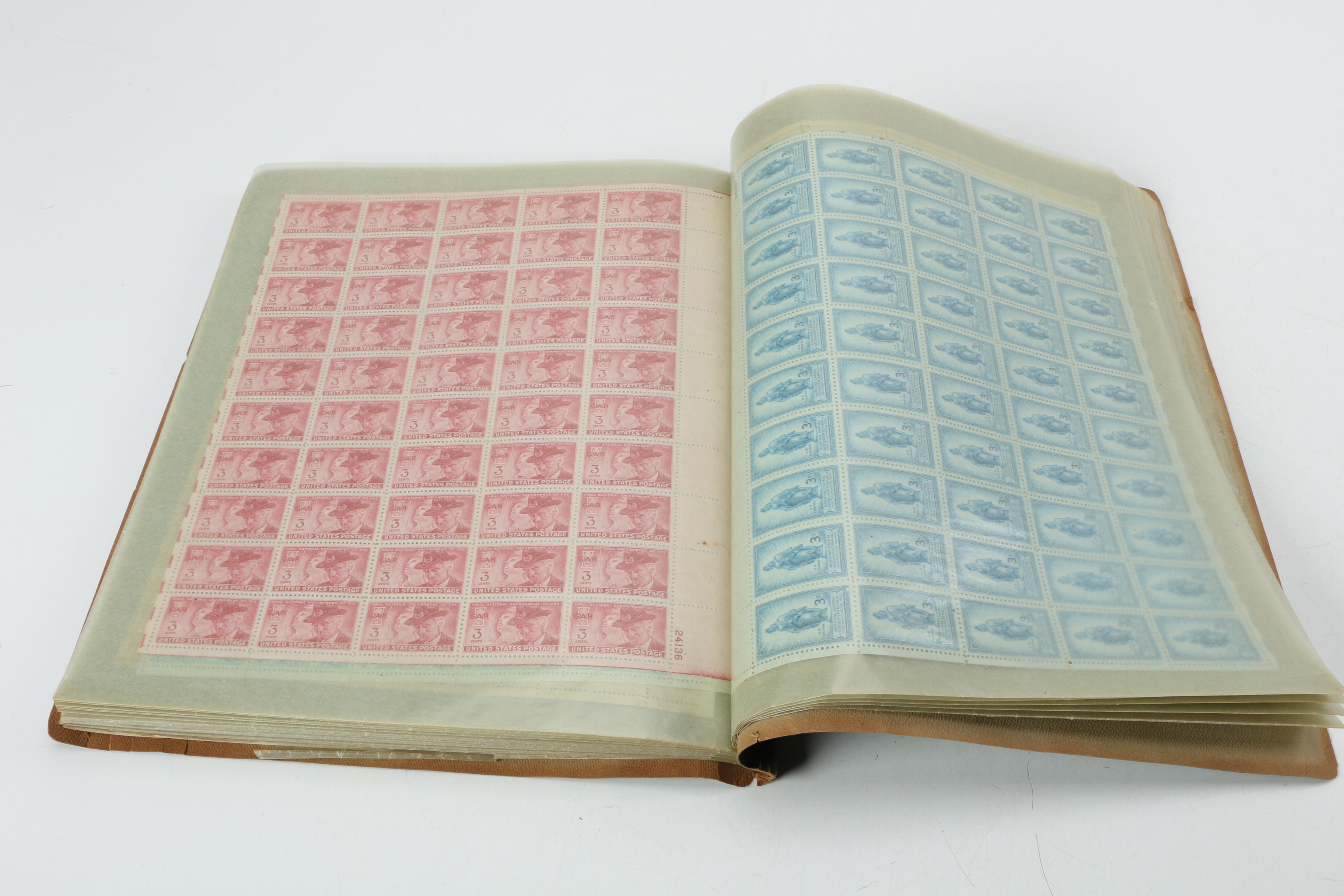 United States Postage Stamp Mint Sheets and Mint Blocks