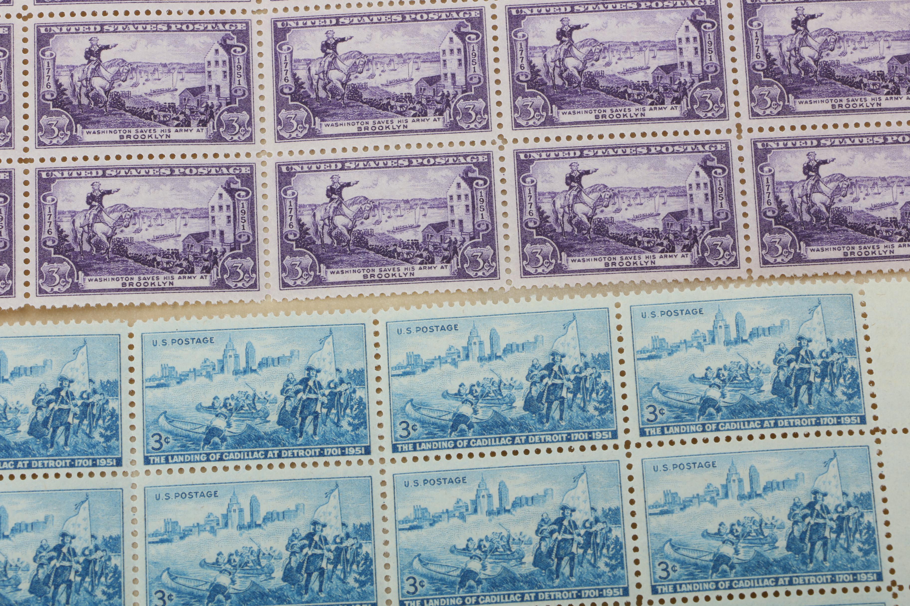 United States Postage Stamp Mint Sheets and Mint Blocks