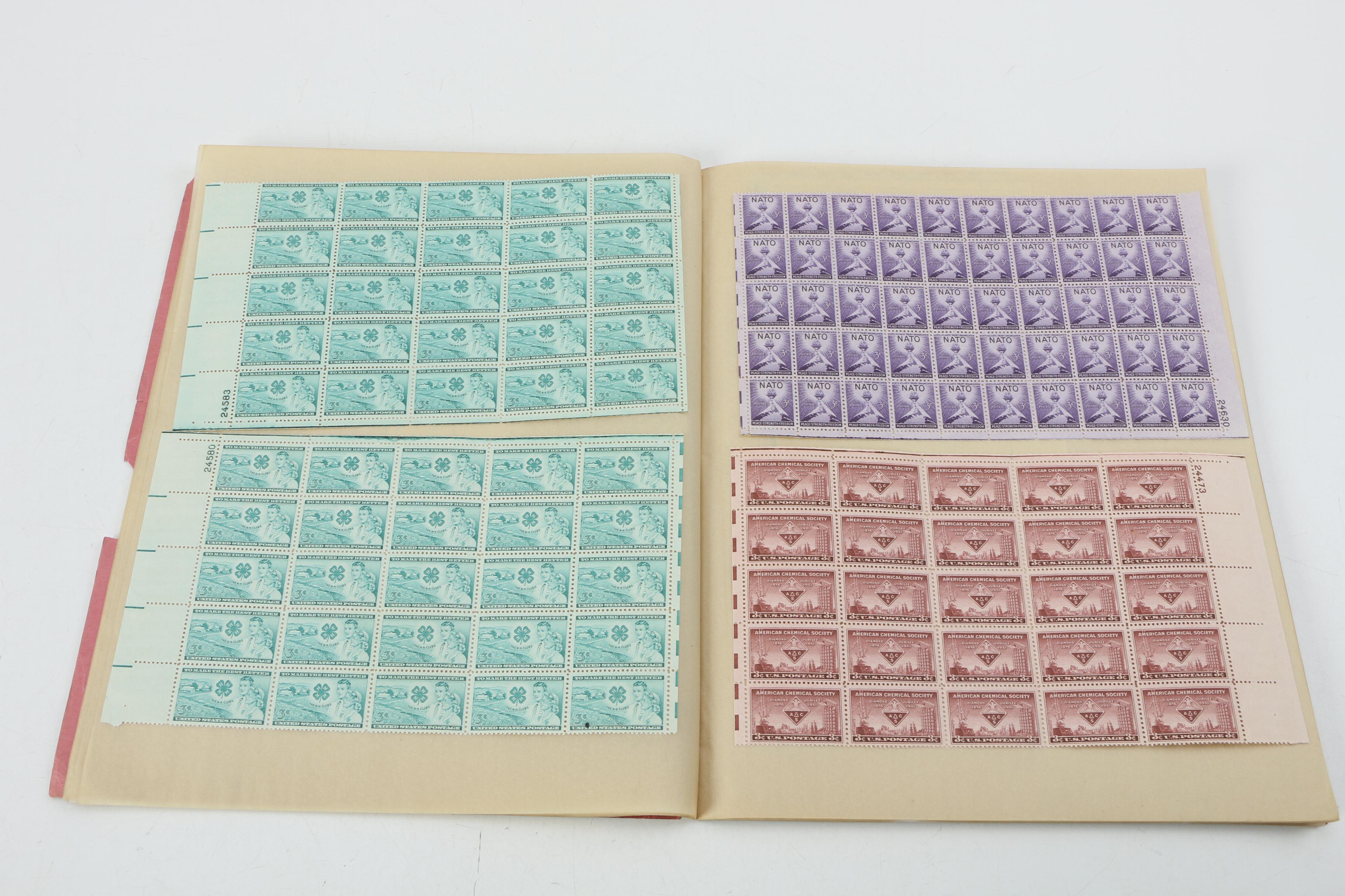 United States Postage Stamp Mint Sheets and Mint Blocks