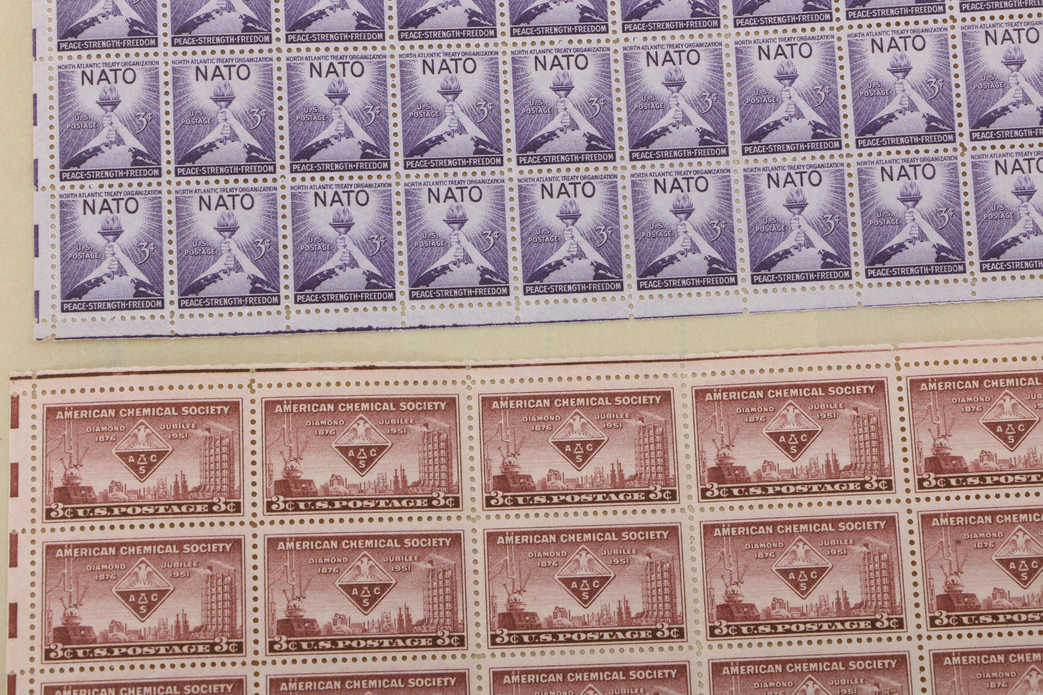 United States Postage Stamp Mint Sheets and Mint Blocks