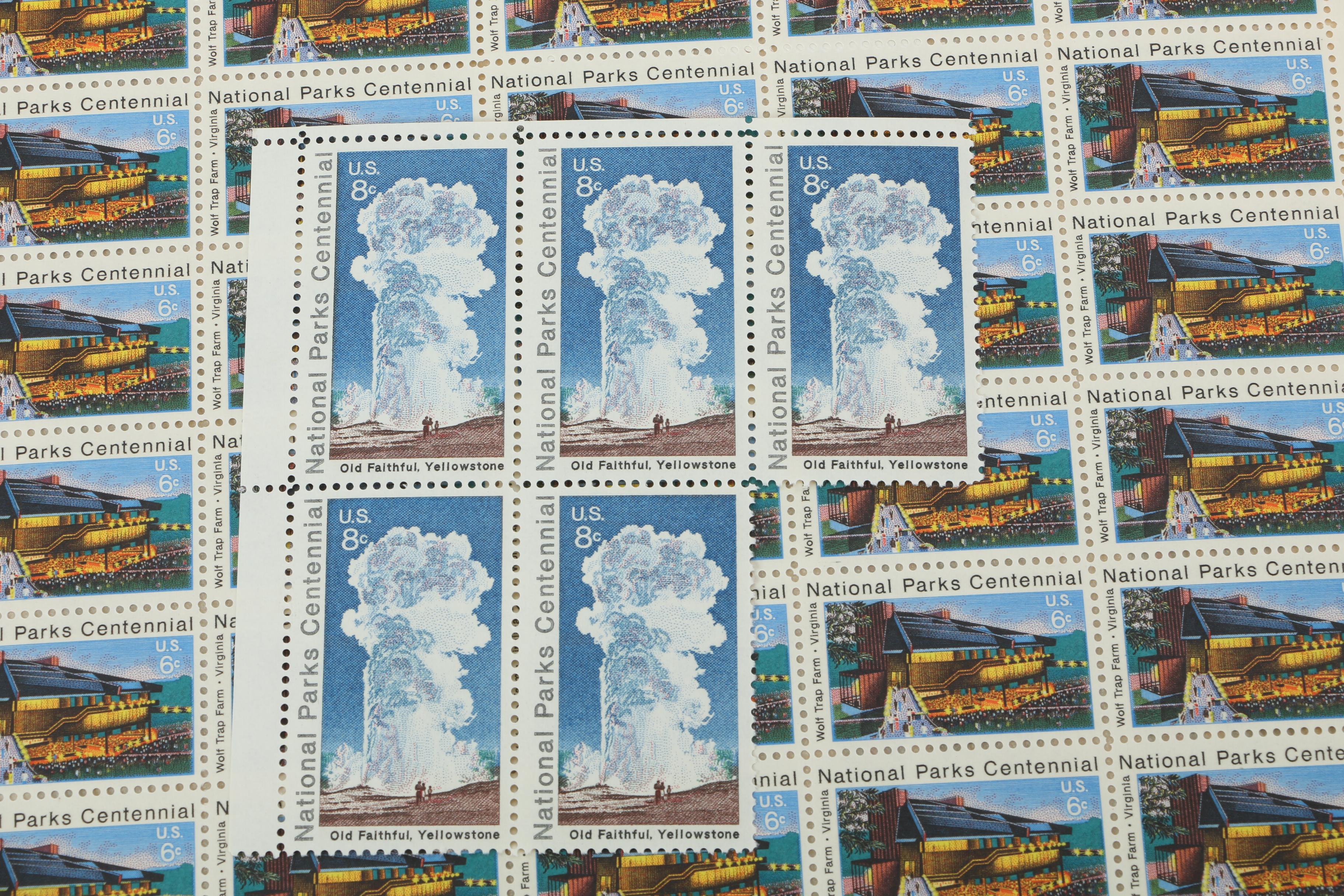 United States Postage Stamp Mint Sheets and Mint Blocks