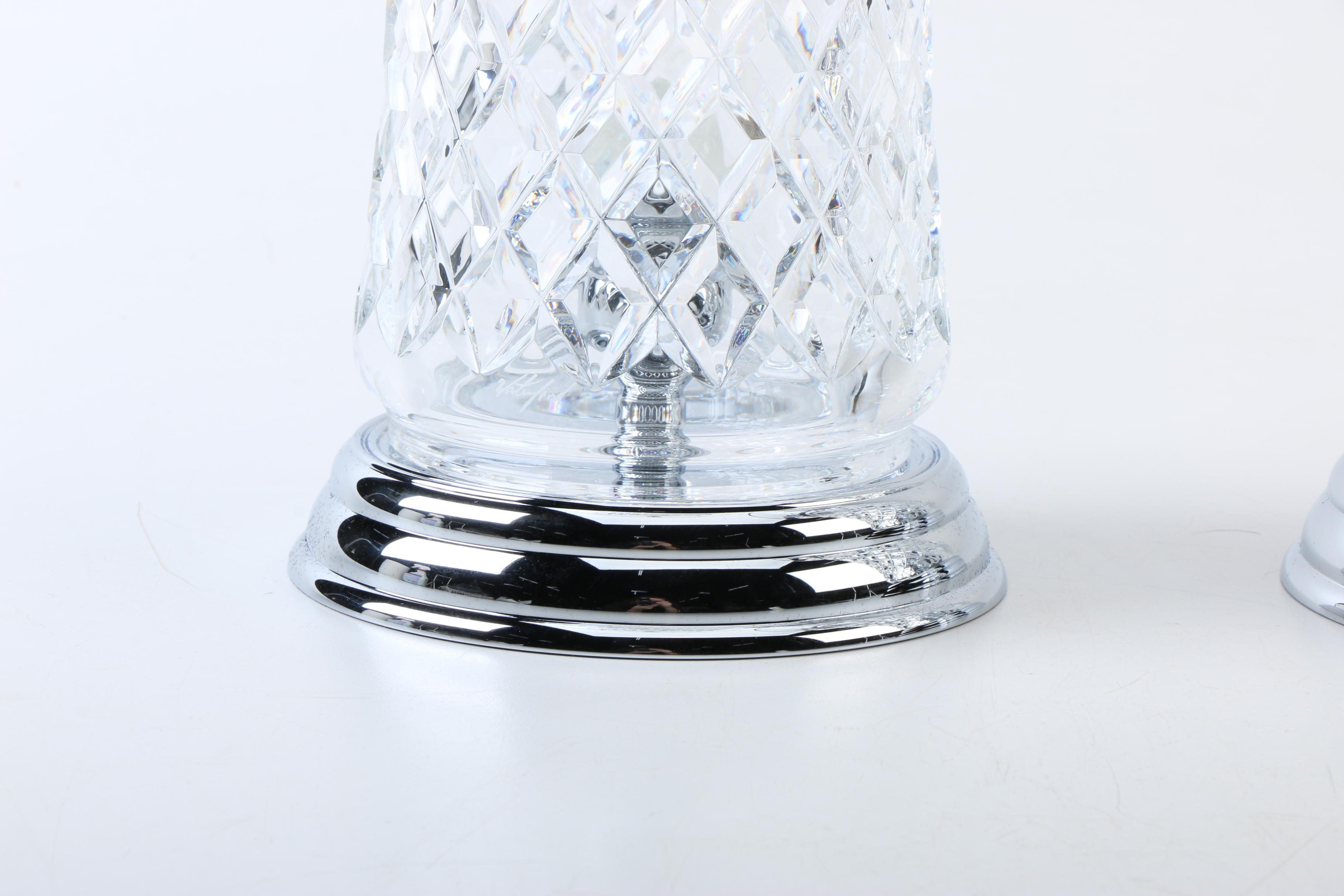 Waterford Crystal Artisan Hurricane Candle Holders