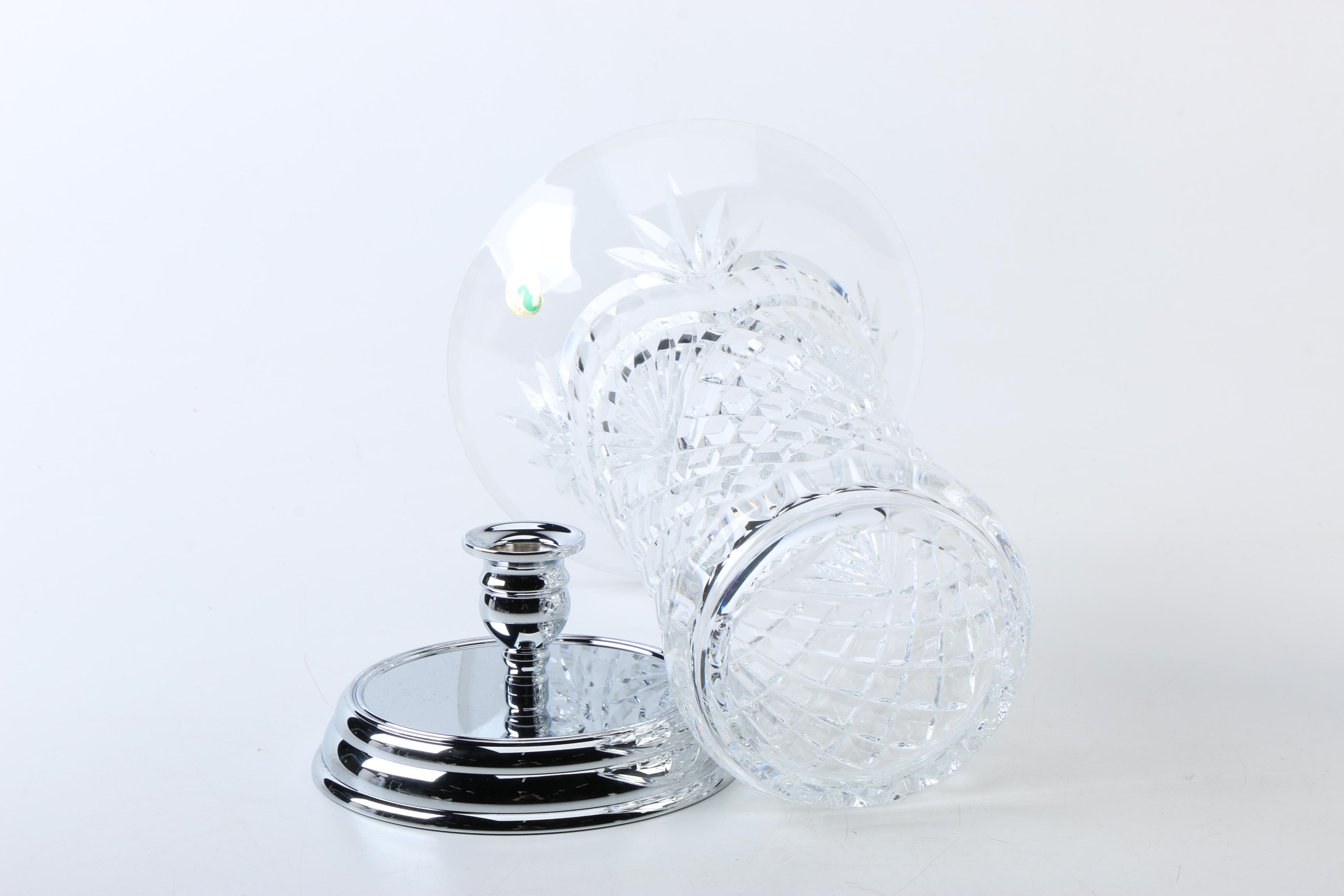 Waterford Crystal Artisan Hurricane Candle Holders