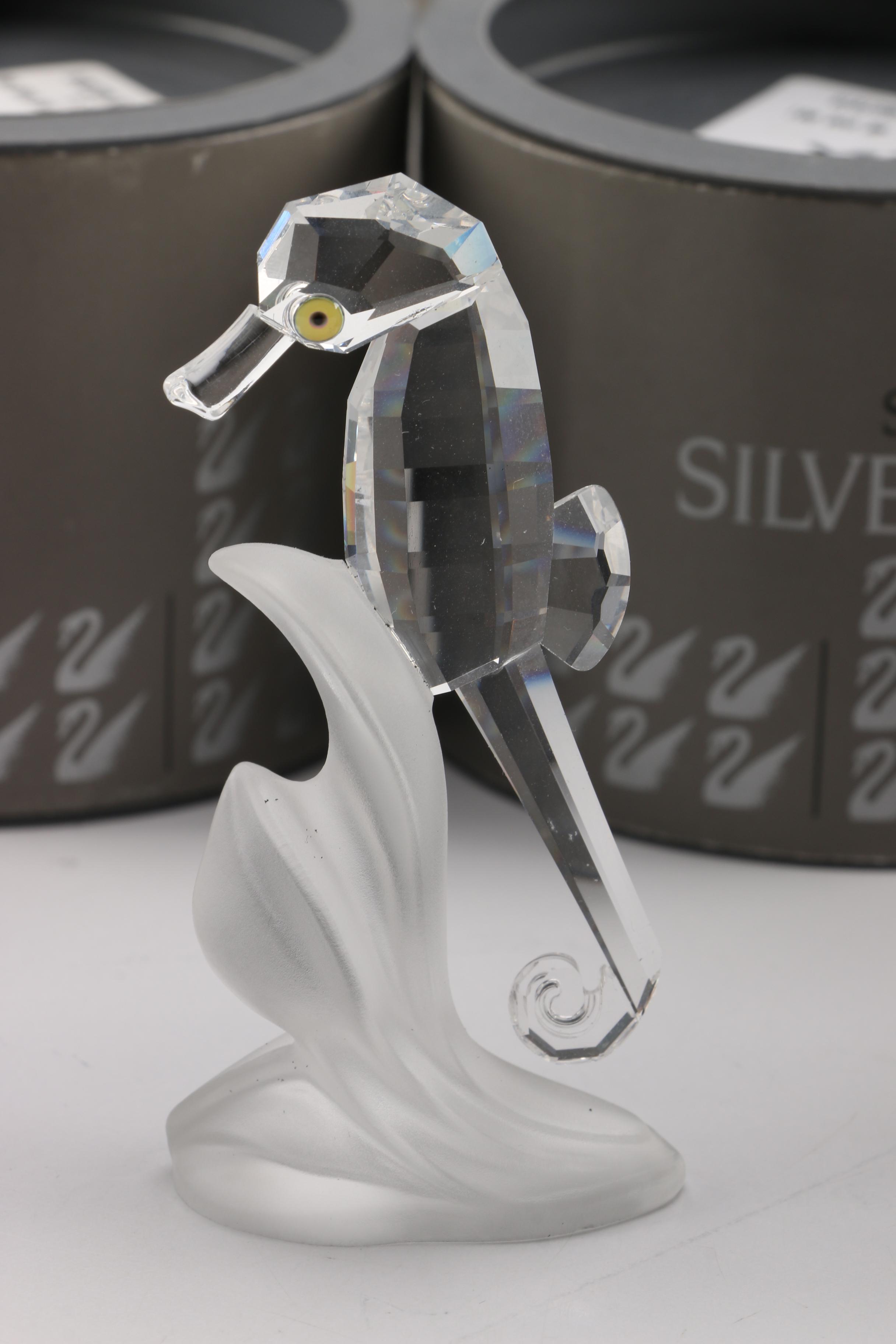 Swarovski Crystal Figurines Including Seahorse