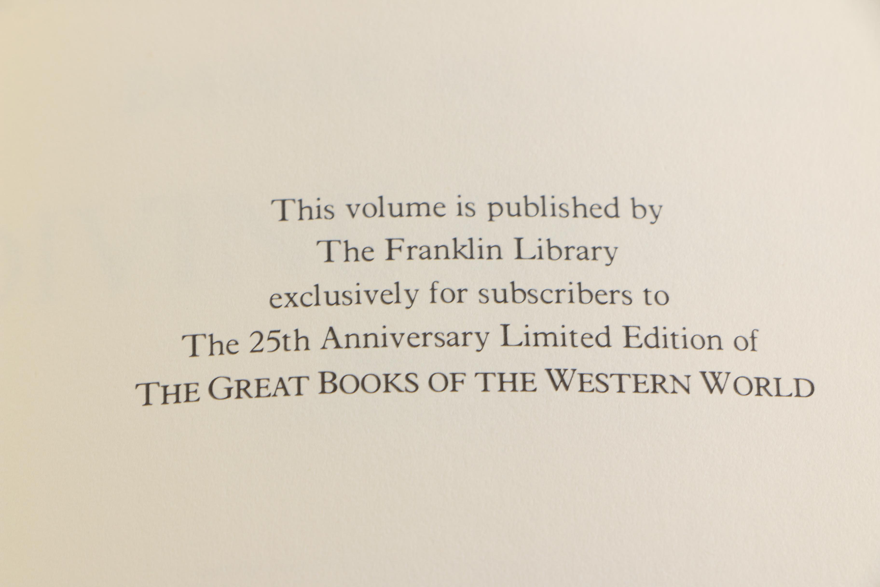 Franklin Library Edition Books