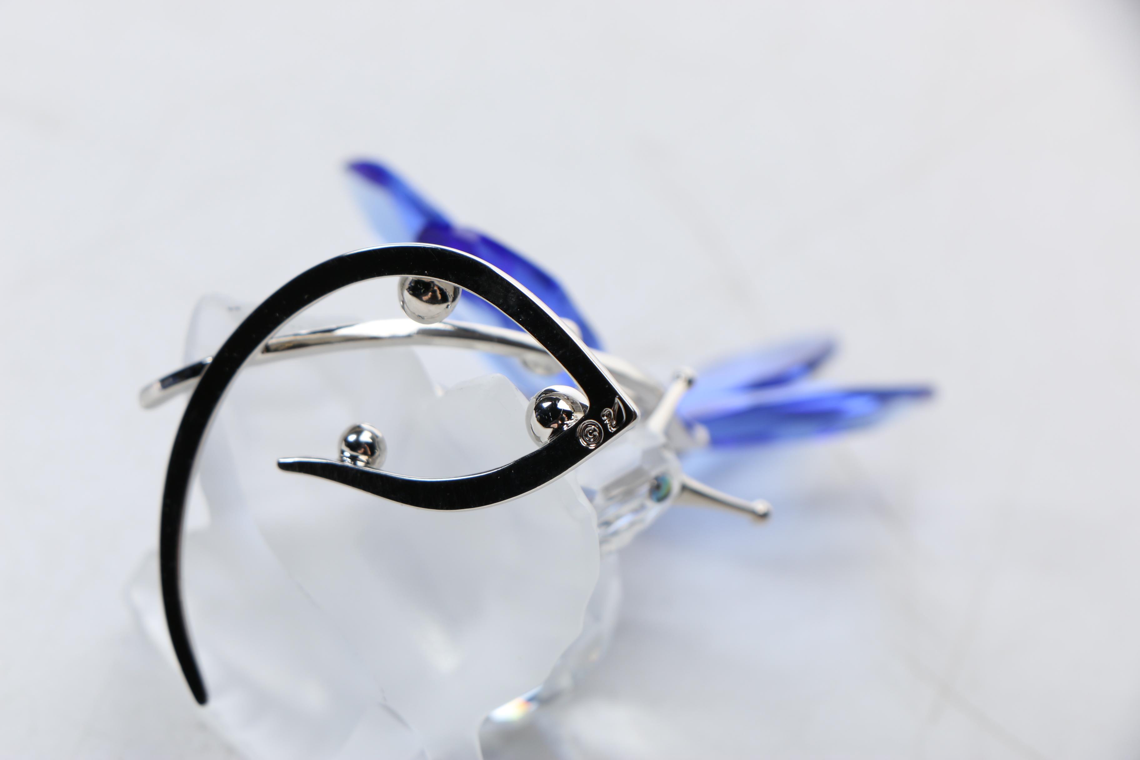 Swarovski Crystal Snail and Dragonfly Figurine