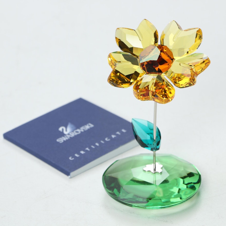 Swarovski Crystal Rocking Flower "Joy" Figurine