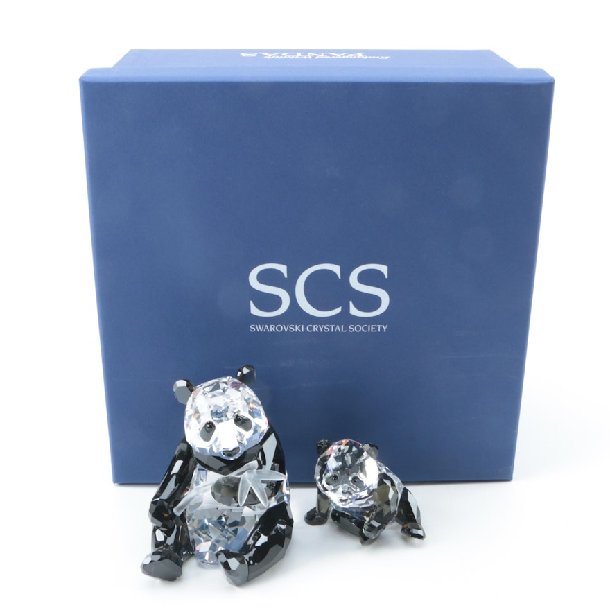 Swarovski 2008 Crystal Pandas Set