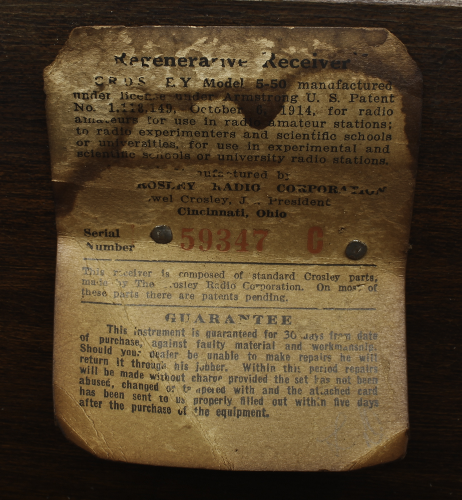 Vintage Crosley Model 5-50 Tube Radio
