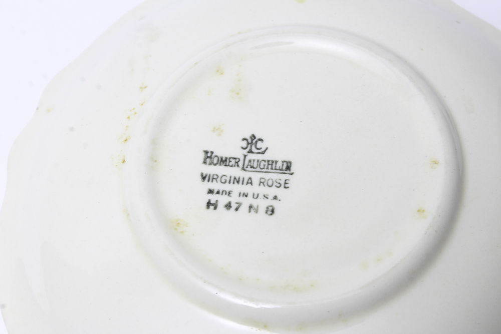 Vintage Homer Laughlin "Virginia Rose" Tableware 1950s