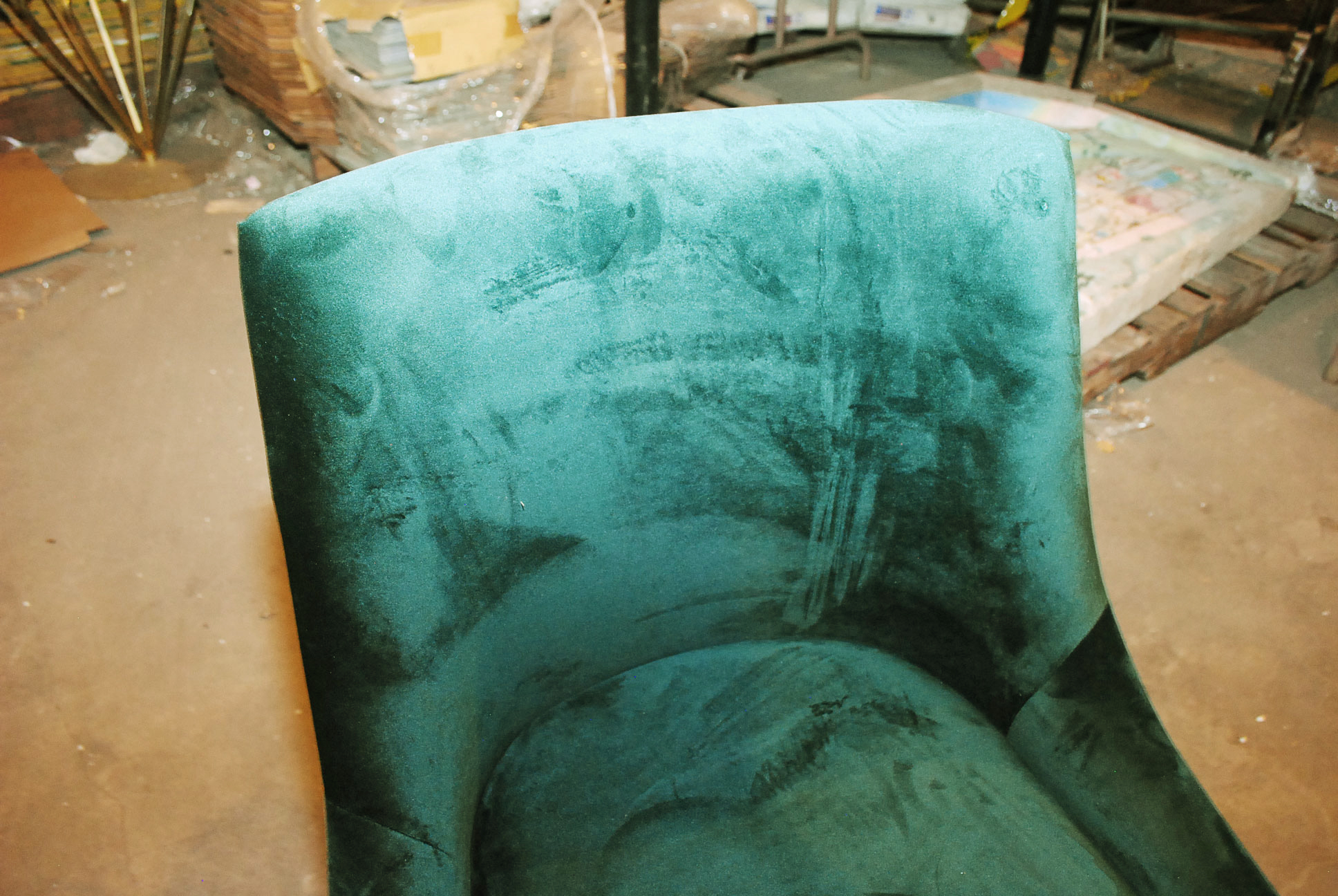 Set of Emerald Green Contemporary Modernist Style Accent Chairs