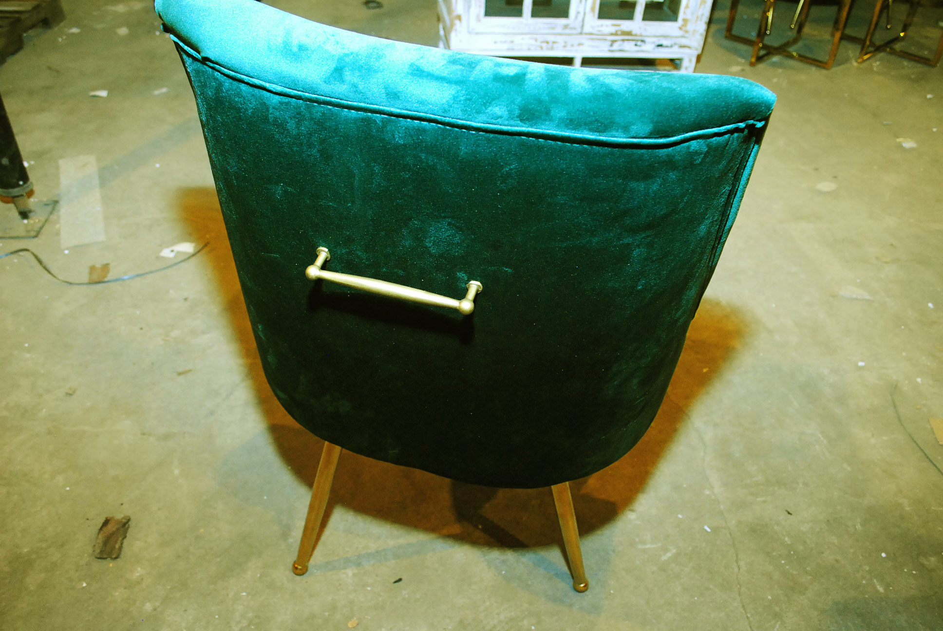 Set of Emerald Green Contemporary Modernist Style Accent Chairs