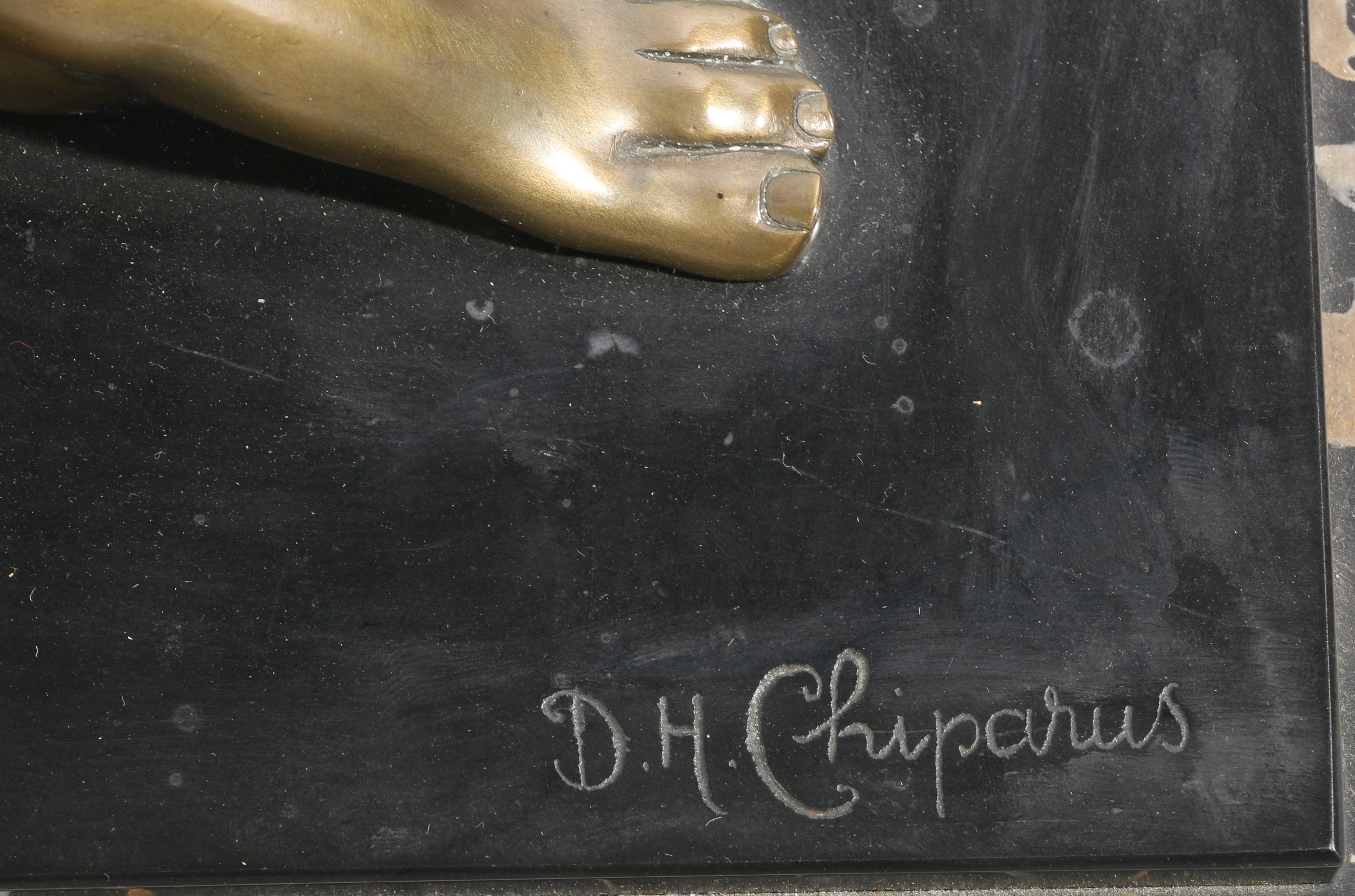 Bronze Sculpture "Femme au Draperie" after a model by Demétre Haralamb Chiparus