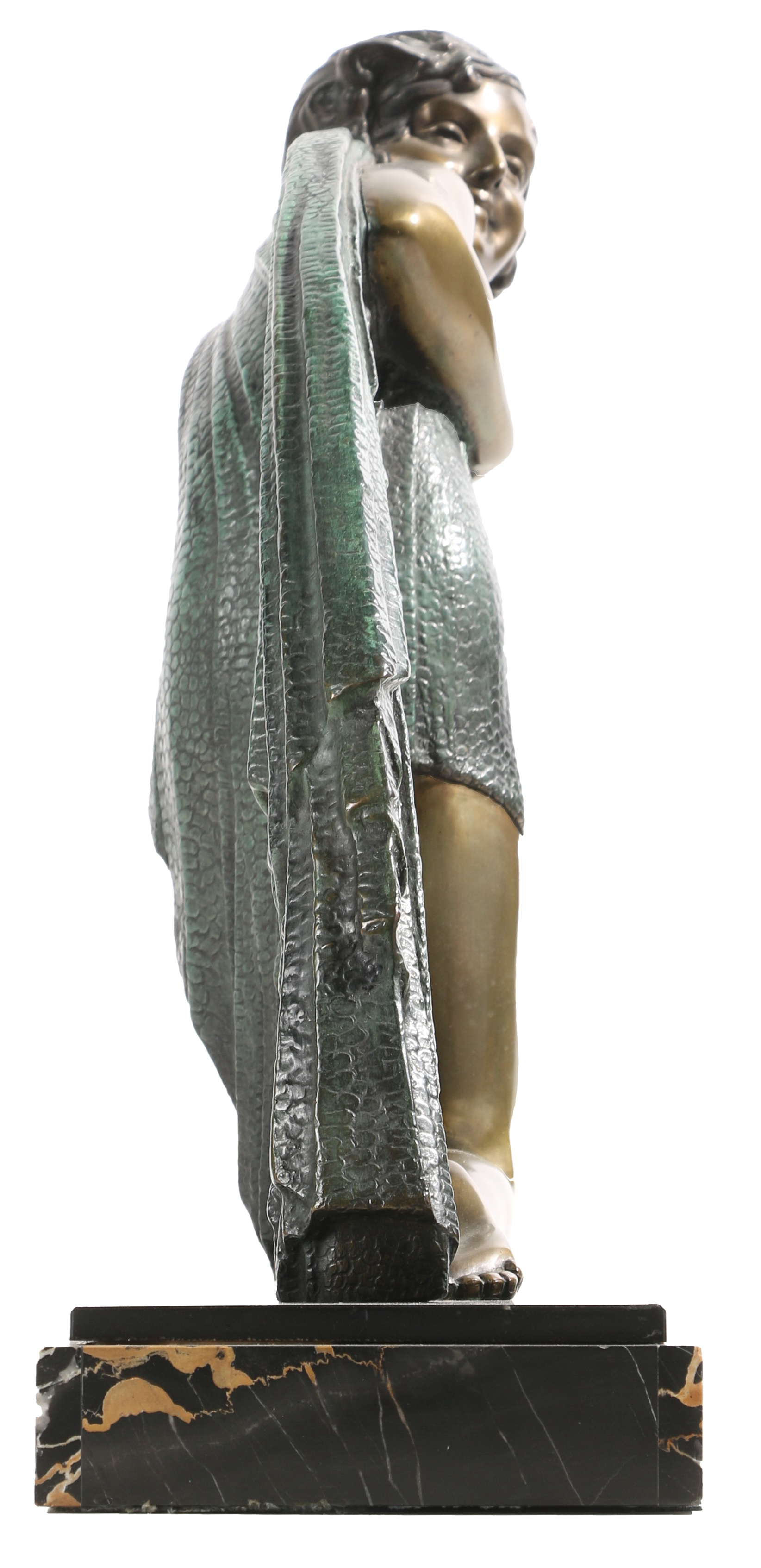 Bronze Sculpture "Femme au Draperie" after a model by Demétre Haralamb Chiparus