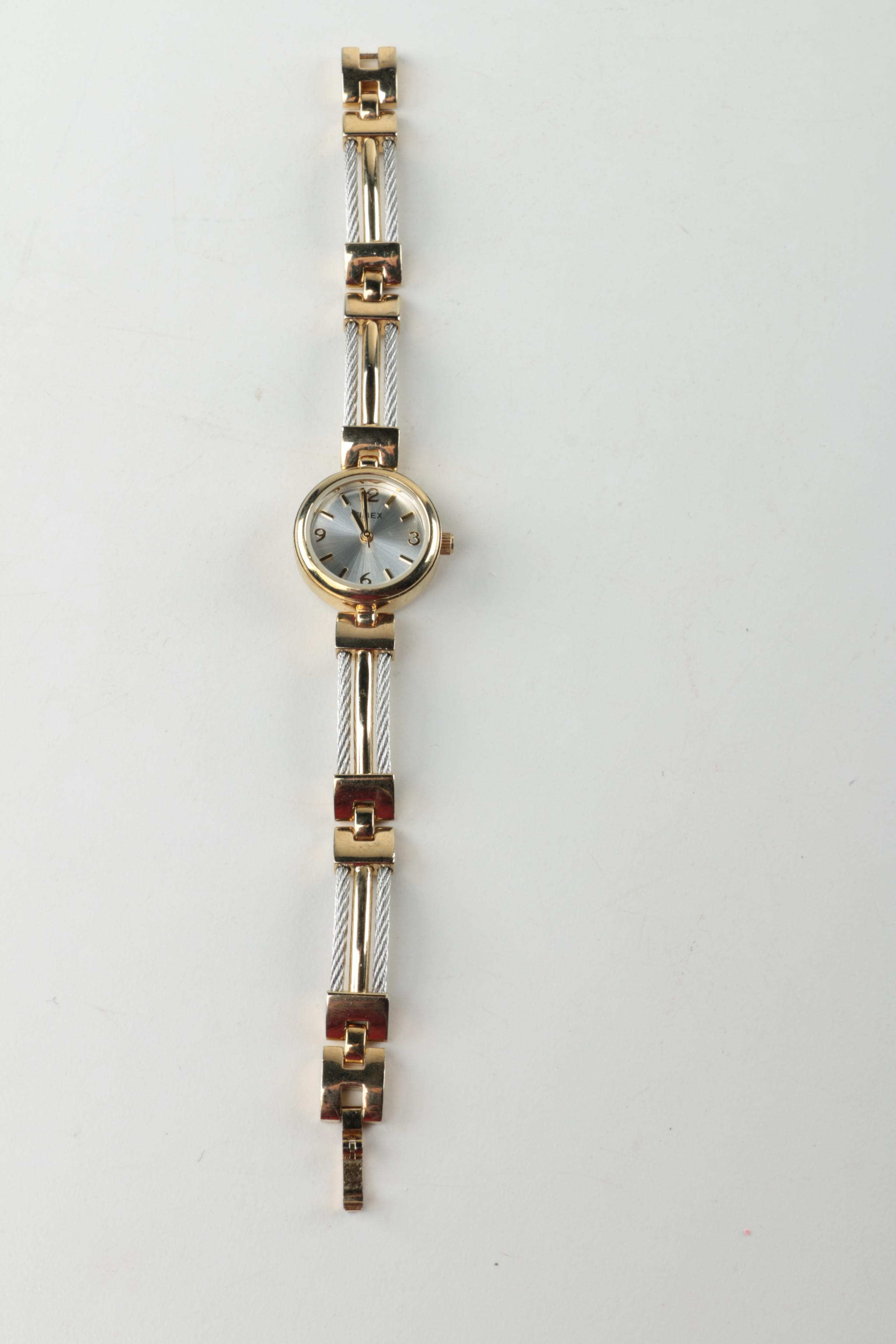 Two Tone Watch Selection Featuring Anne Klein, Timex, and Ravinia