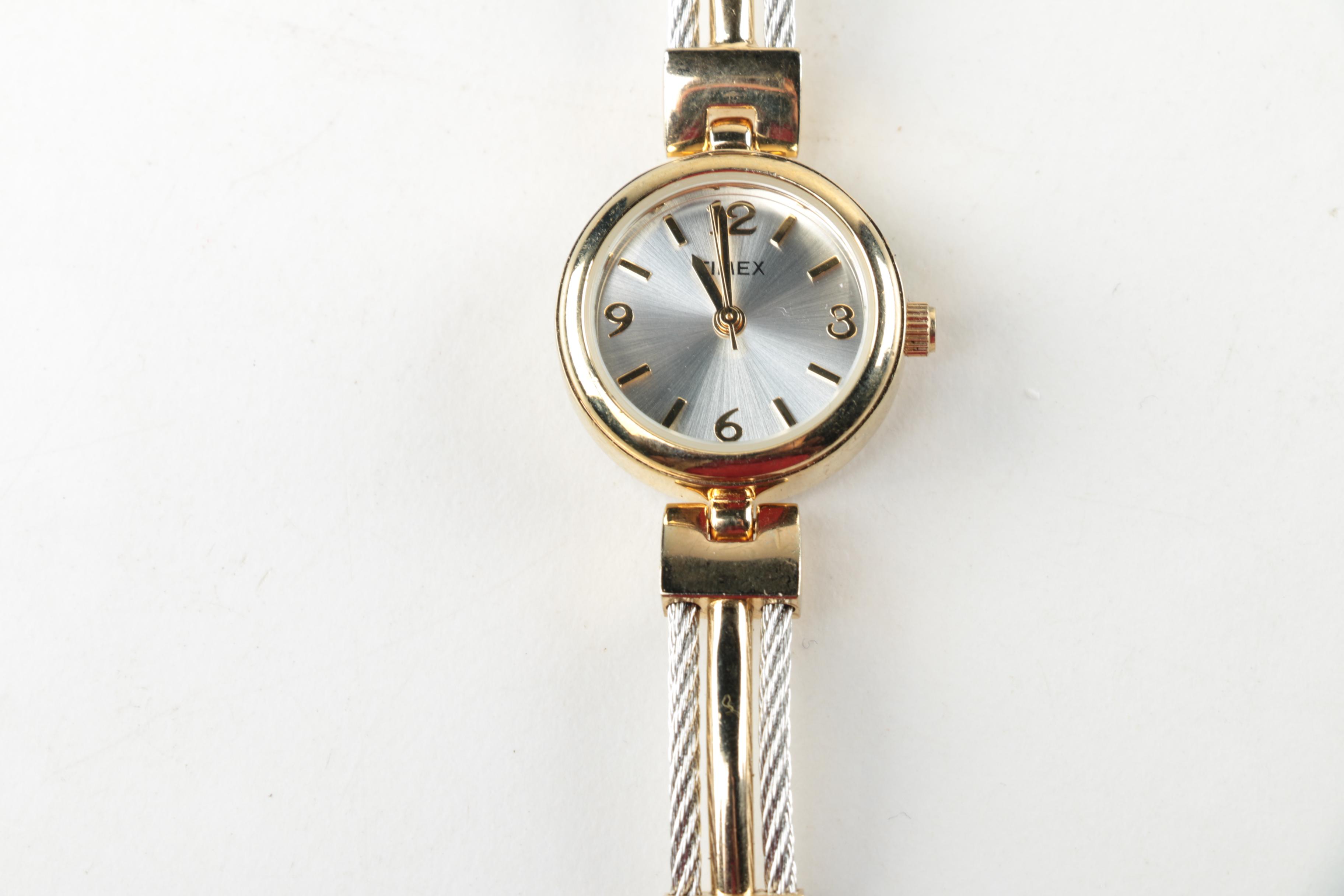 Two Tone Watch Selection Featuring Anne Klein, Timex, and Ravinia