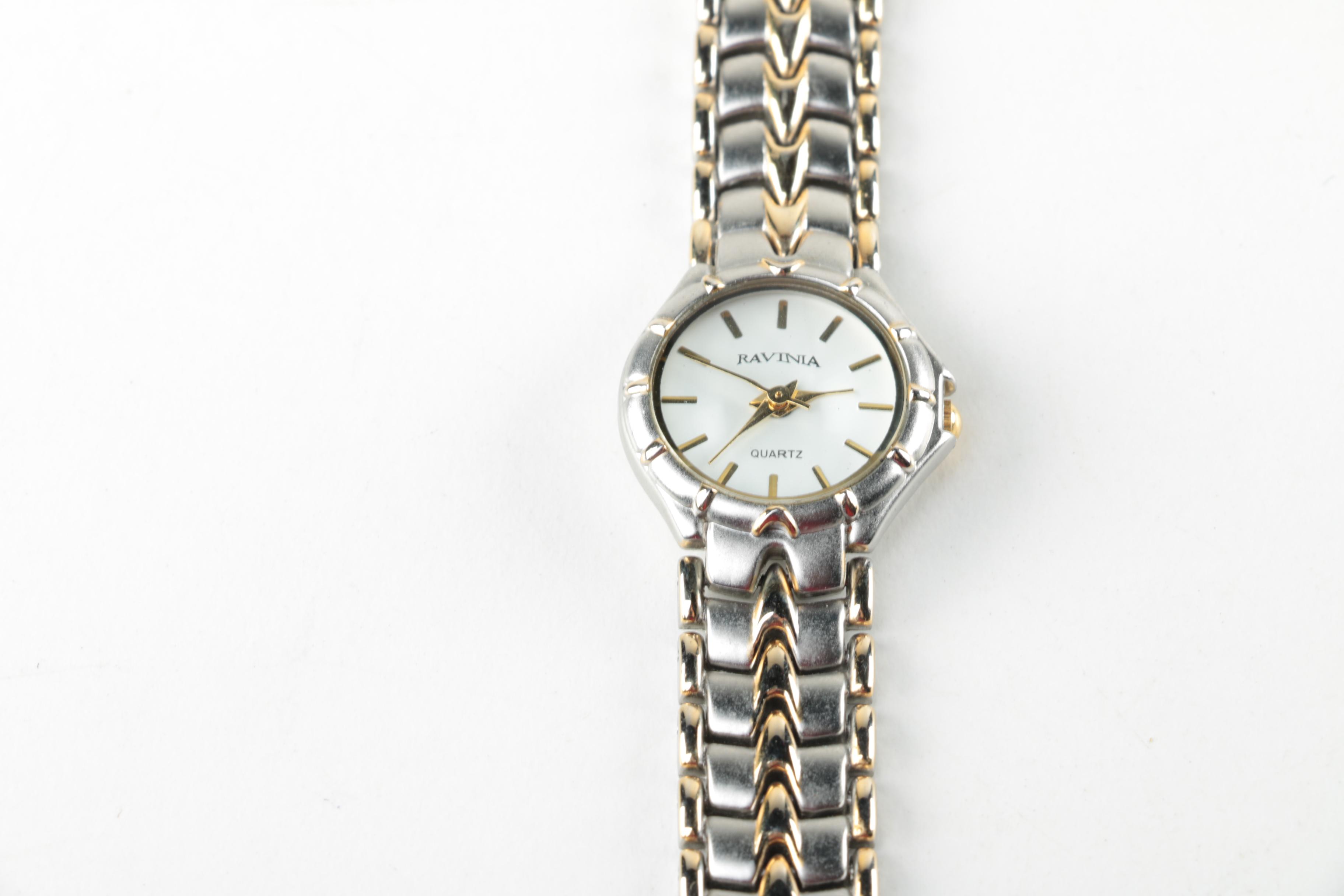 Two Tone Watch Selection Featuring Anne Klein, Timex, and Ravinia