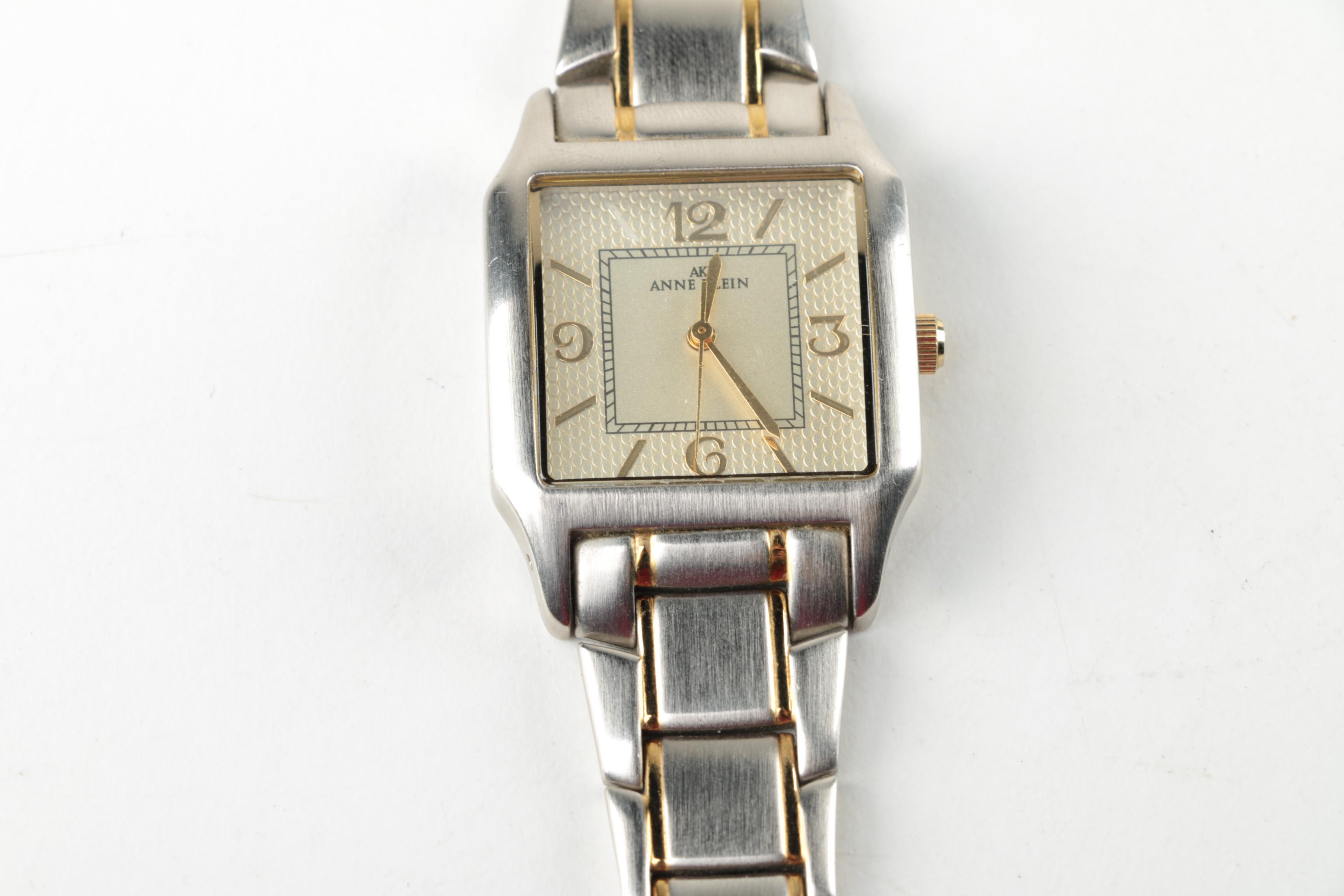 Two Tone Watch Selection Featuring Anne Klein, Timex, and Ravinia