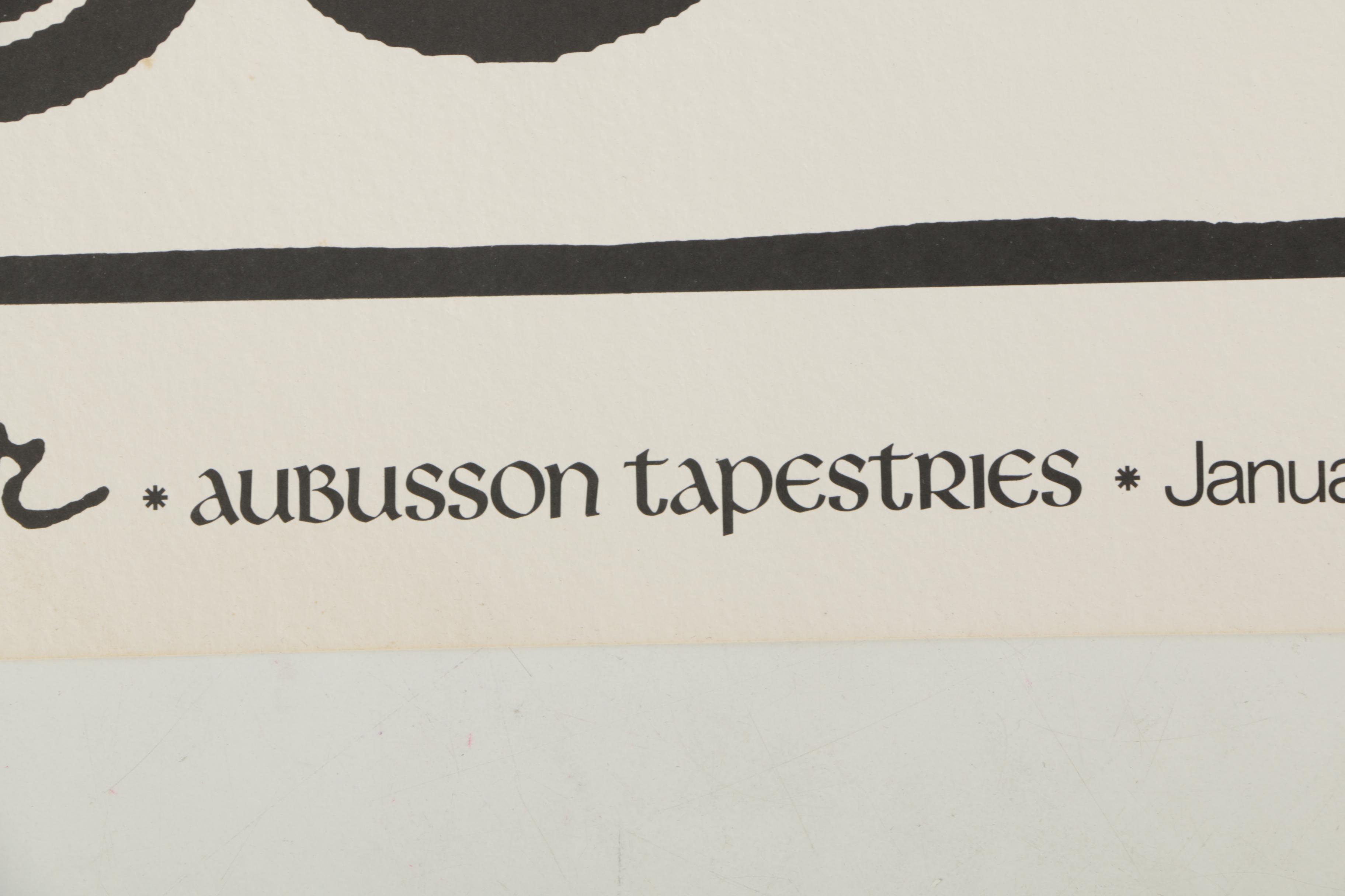 1972 Calder Aubusson Tapestries Exhibition Poster