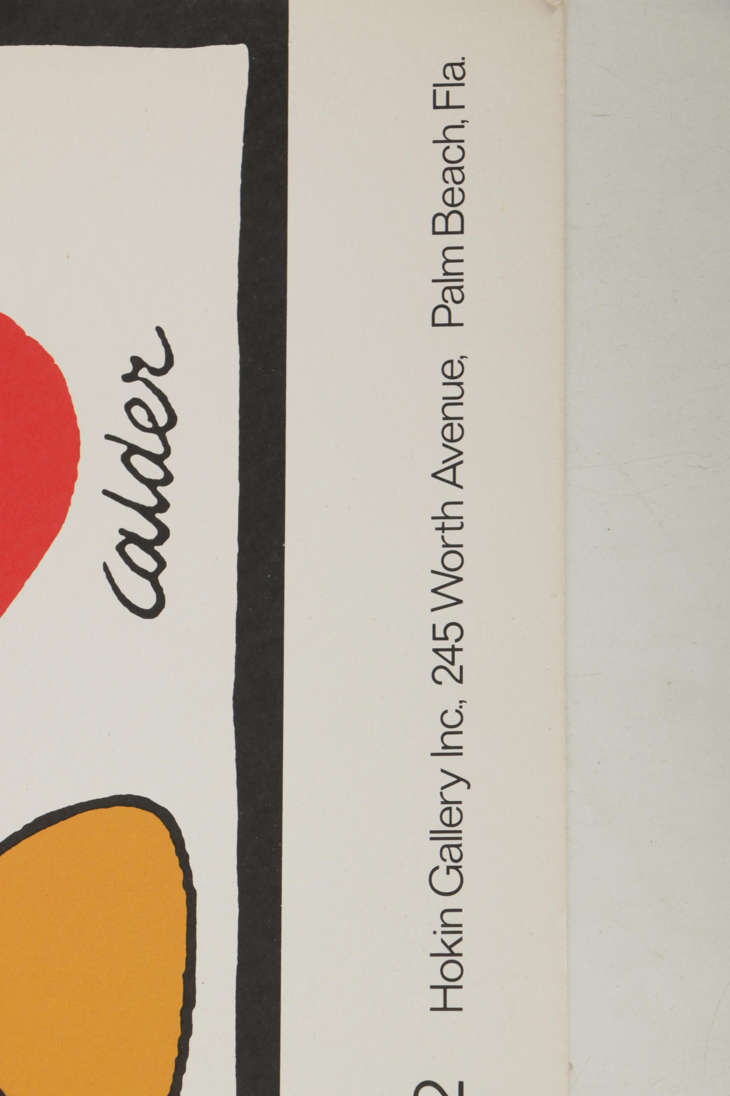 1972 Calder Aubusson Tapestries Exhibition Poster