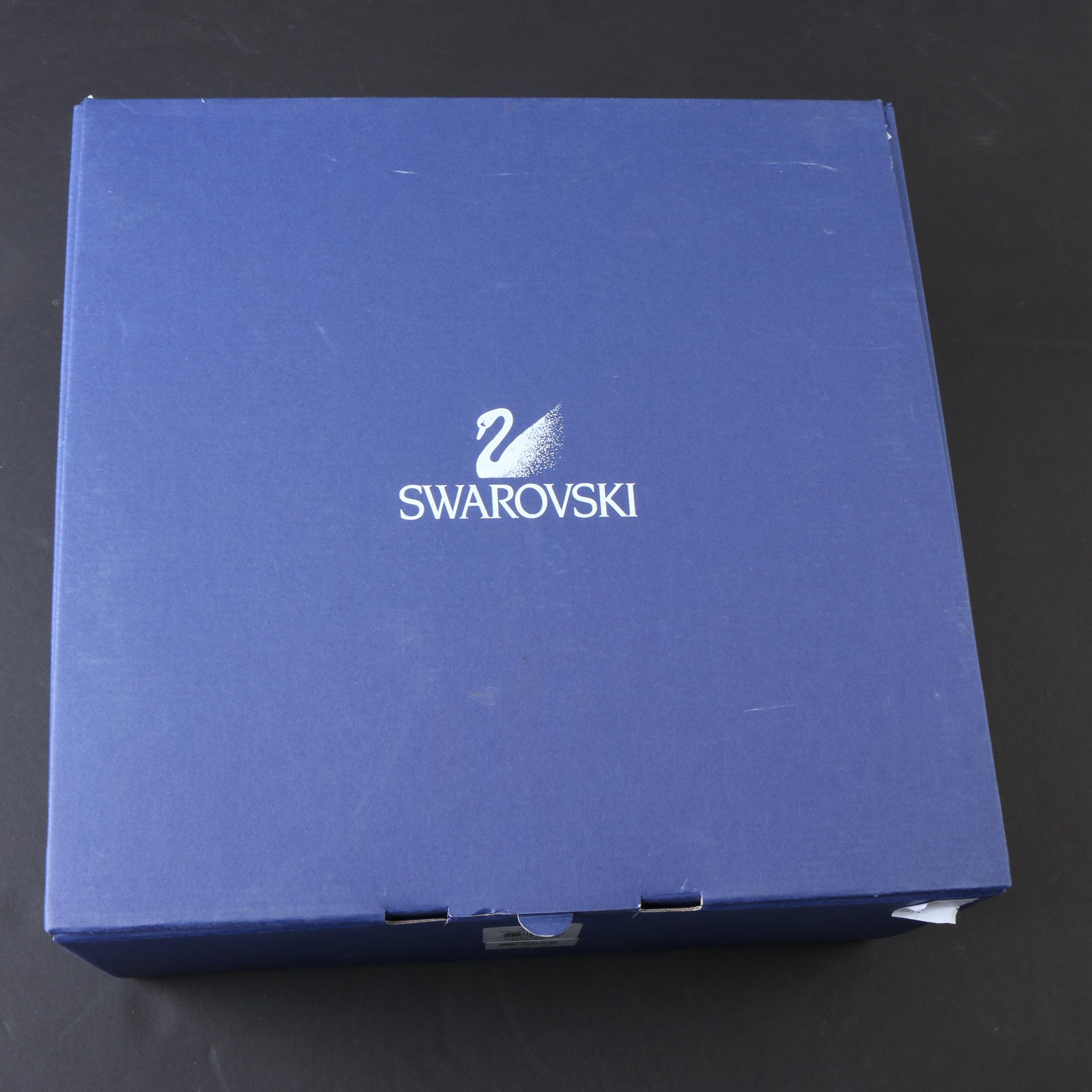 2004 Swarovski "Holiday" Crystal Bowl Set