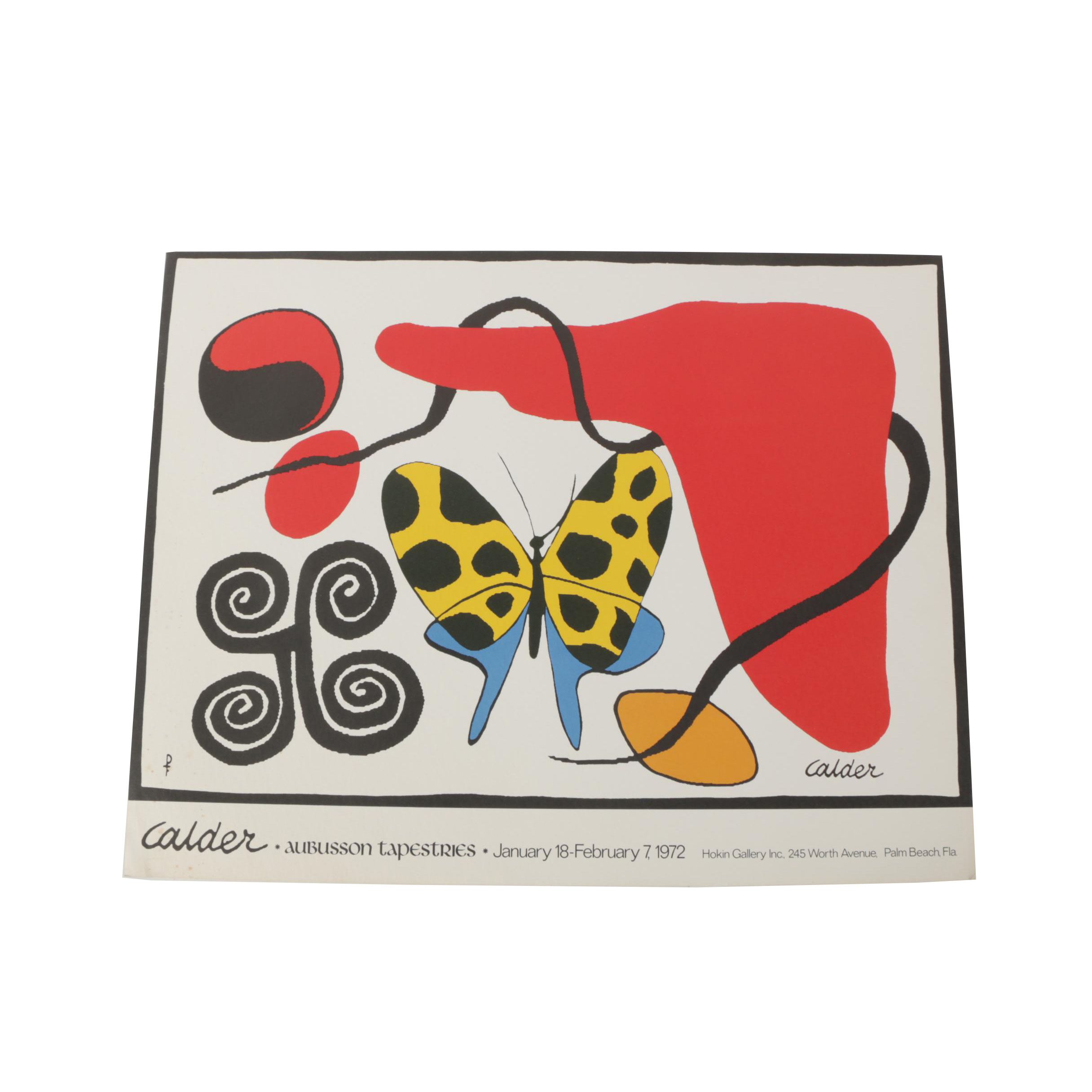 1972 Calder Aubusson Tapestries Exhibition Poster