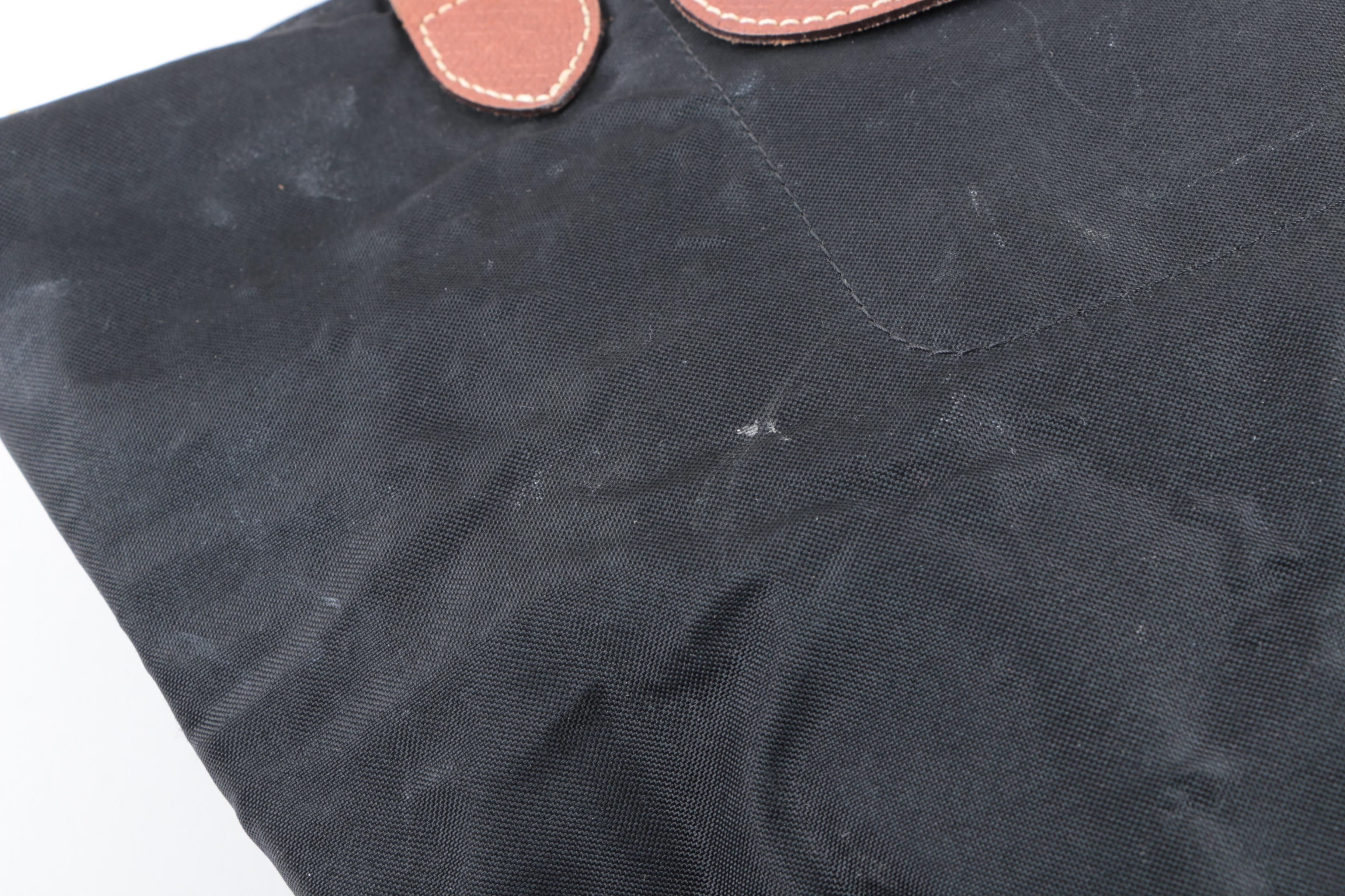 Longchamp Le Pliage Nylon and Leather Shoulder Tote