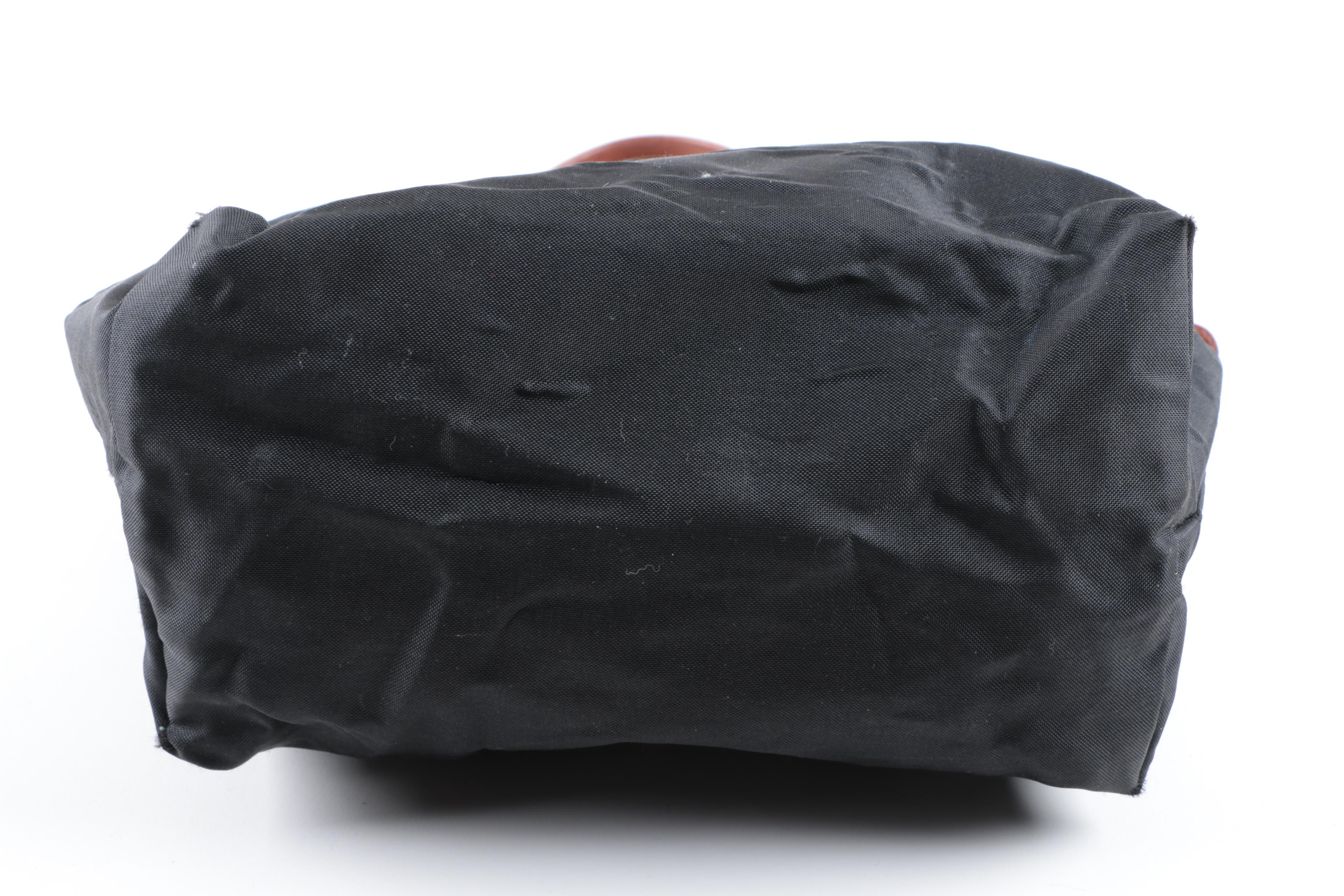 Longchamp Le Pliage Nylon and Leather Shoulder Tote