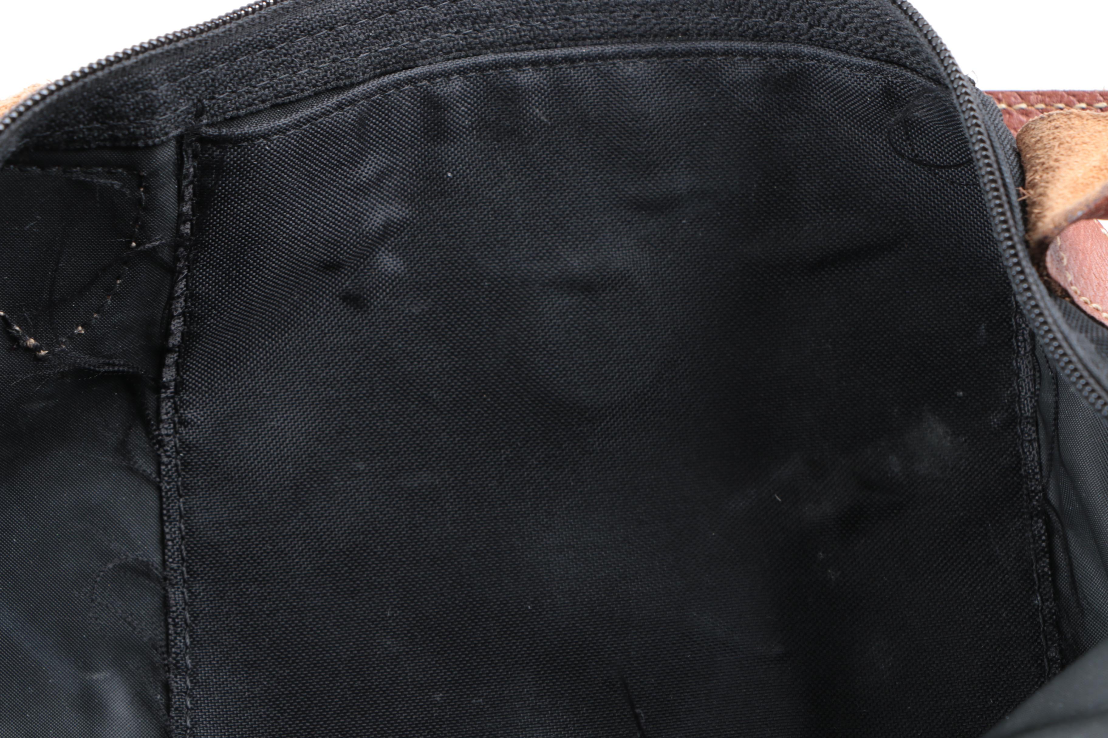 Longchamp Le Pliage Nylon and Leather Shoulder Tote