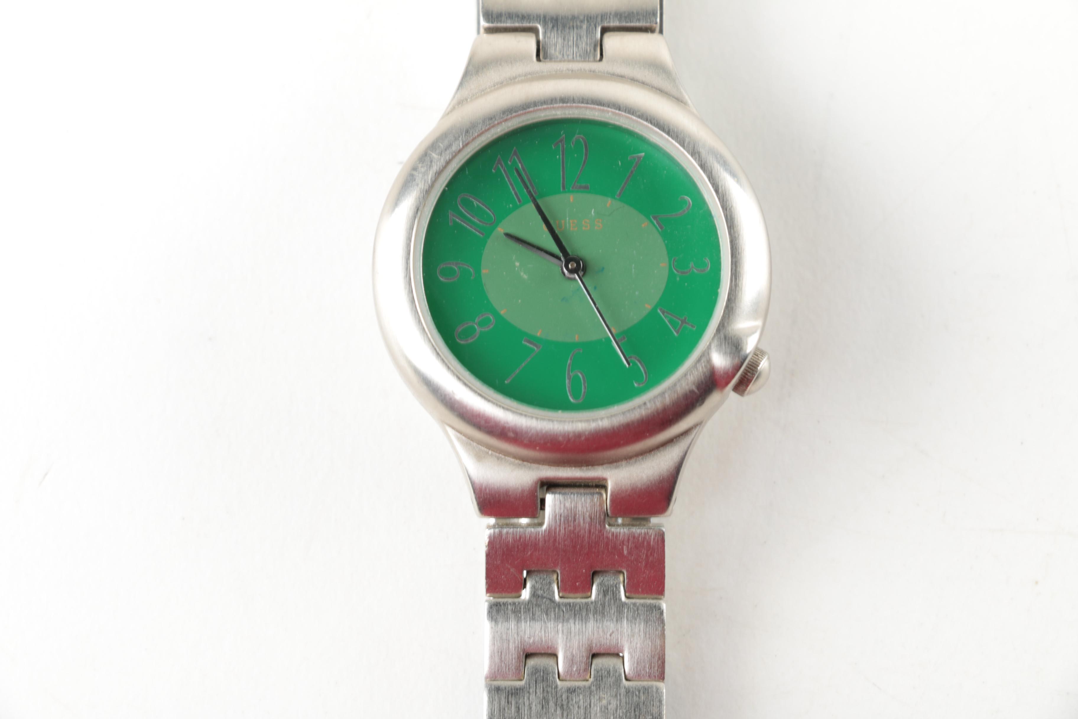 Silver Toned Watches Including Geneva, Anne Klein, and Croton