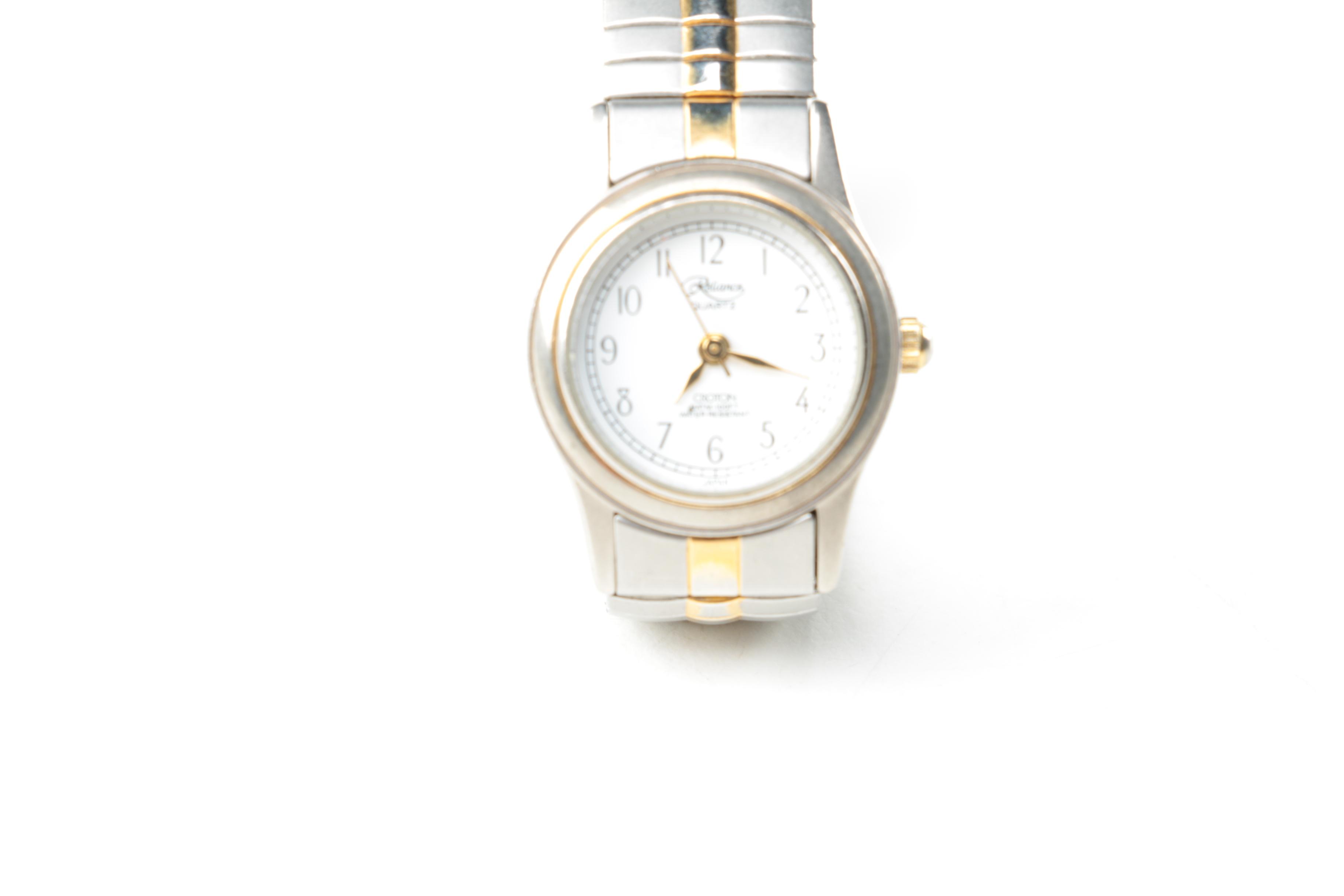 Silver Toned Watches Including Geneva, Anne Klein, and Croton