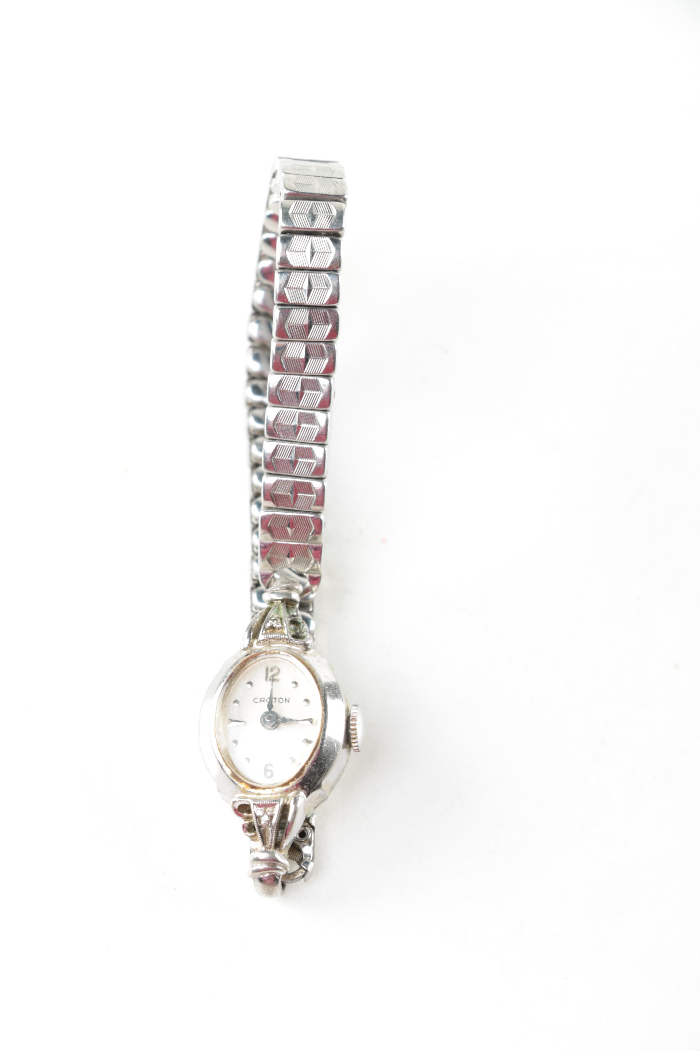 Silver Toned Watches Including Geneva, Anne Klein, and Croton